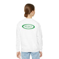 Youth Crewneck Sweatshirt - WCGCC Swimming Team Logo (White)
