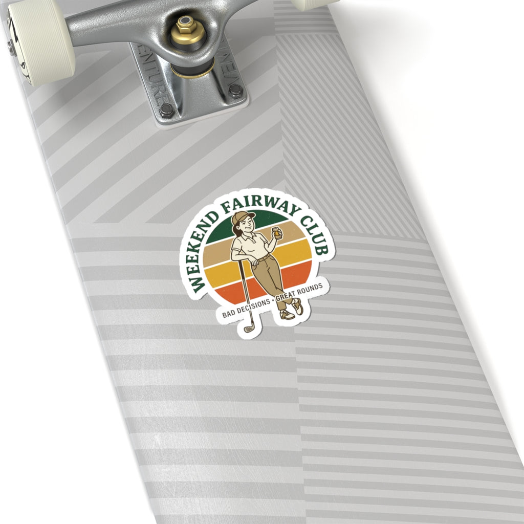 Weekend Fairway Club Sticker | Retro Golf, Bogey Humor