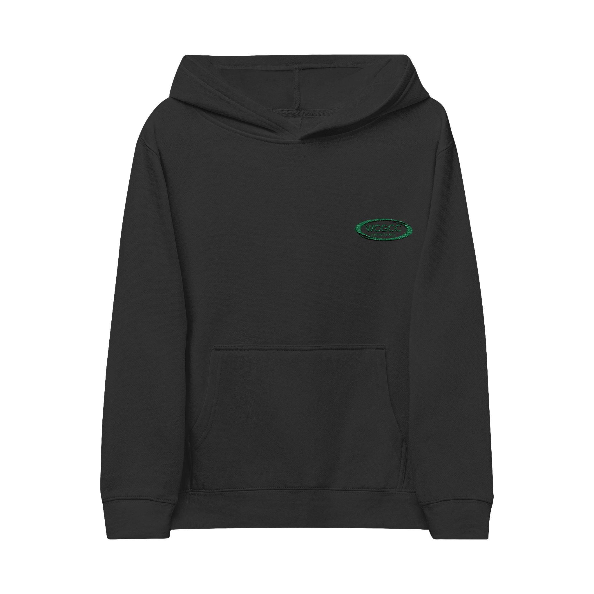 Kids Hoodie with Embroidered Oval Logo — Cozy Fleece Pullover for School & Everyday Wear