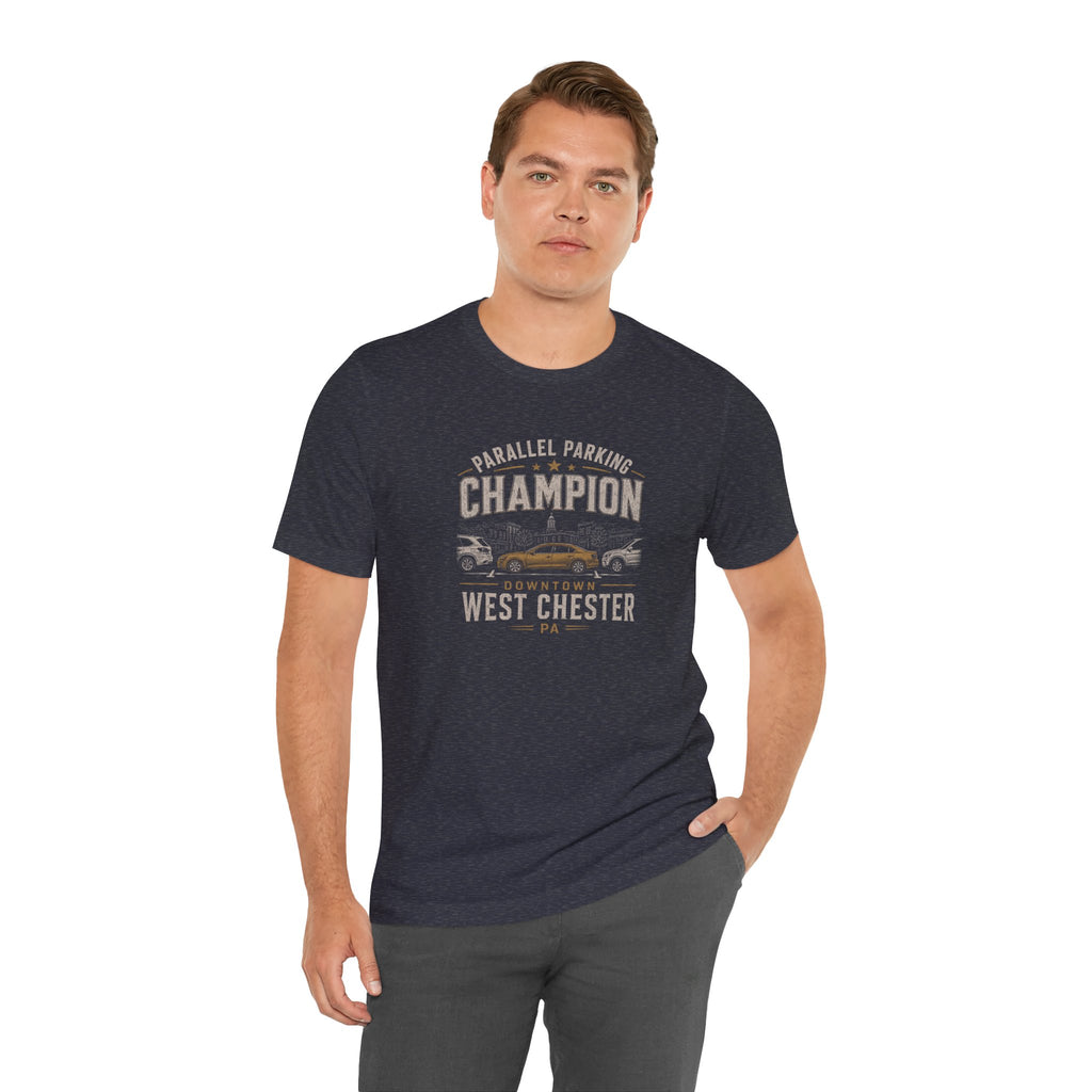 Parallel Parking Champion T‑Shirt — West Chester Vintage Auto Lover Tee
