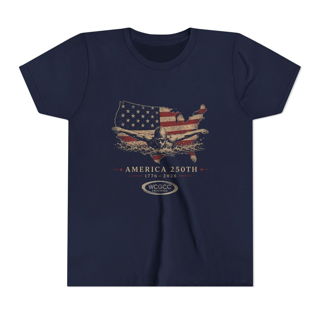 Youth- America 250 Swimmer Tee