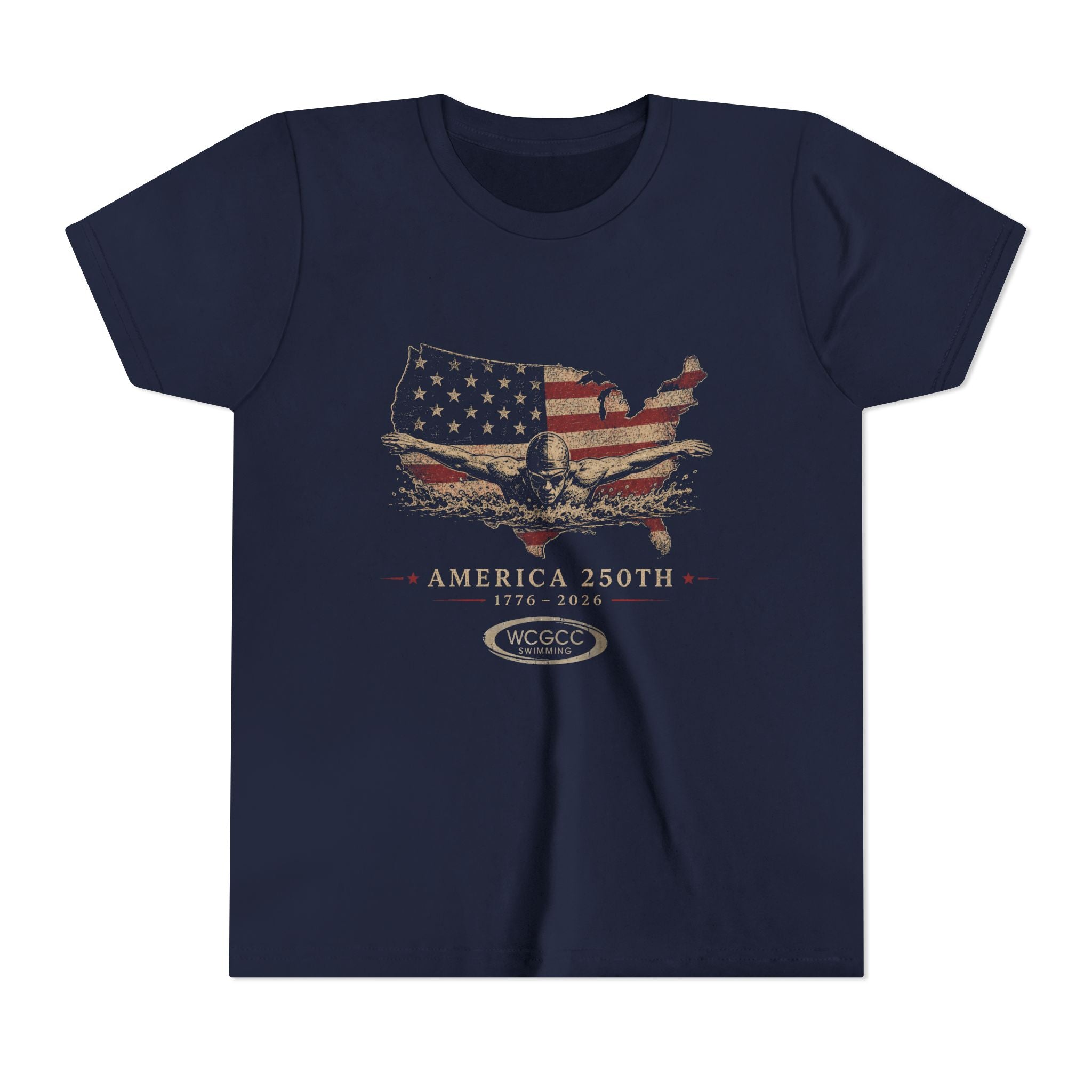 Youth- America 250 Swimmer Tee
