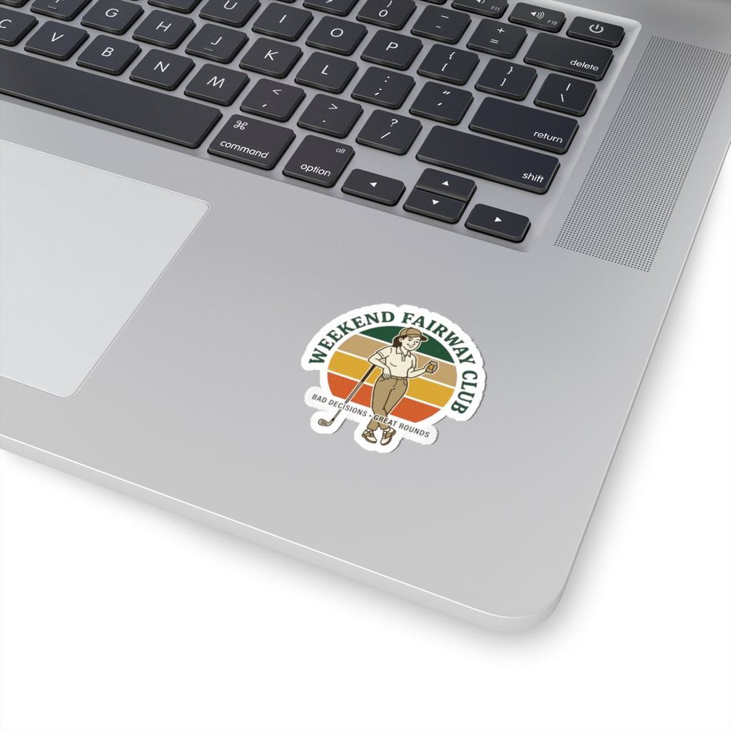 Weekend Fairway Club Sticker | Retro Golf, Bogey Humor
