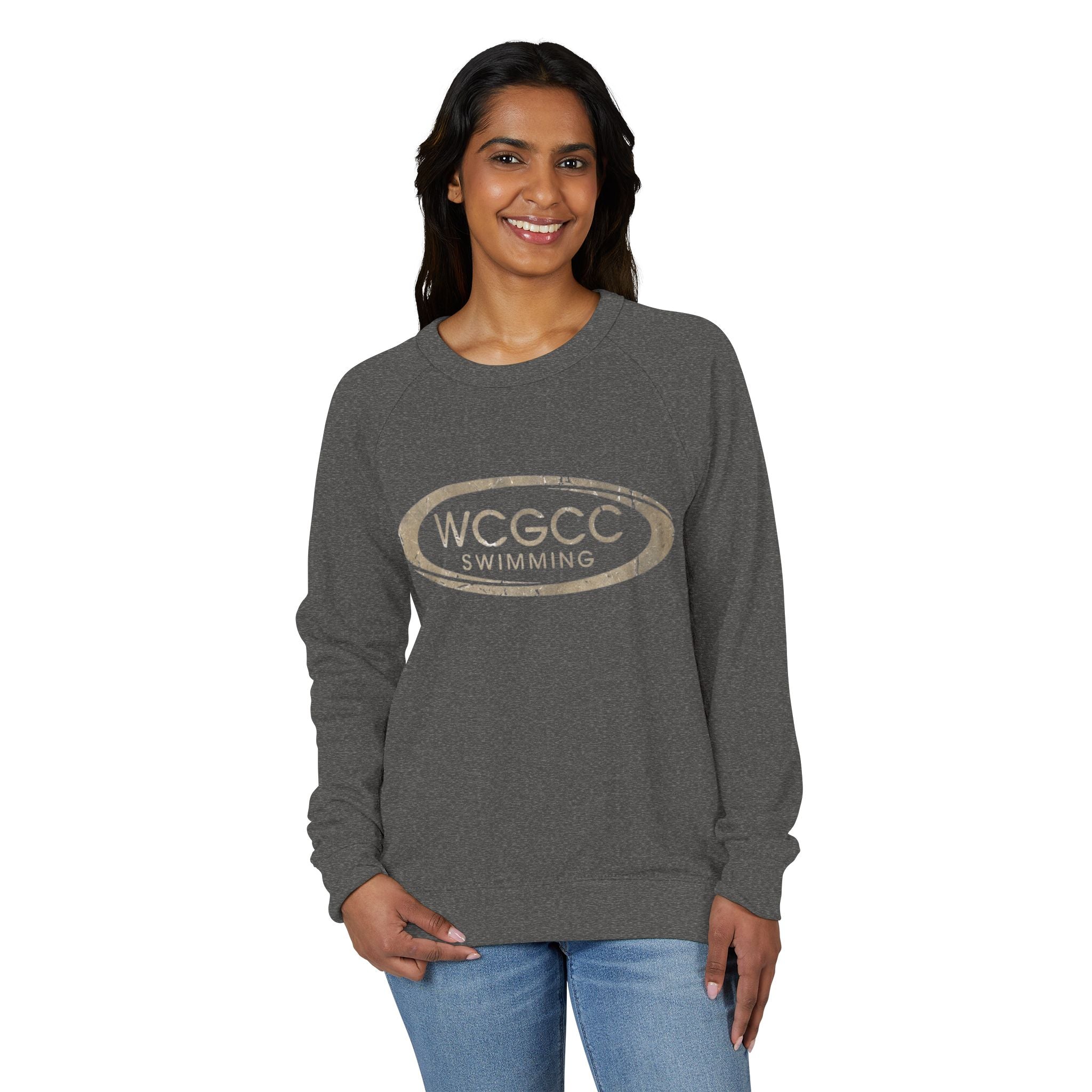 WCGCC Swimming Raglan Crewneck Sweatshirt