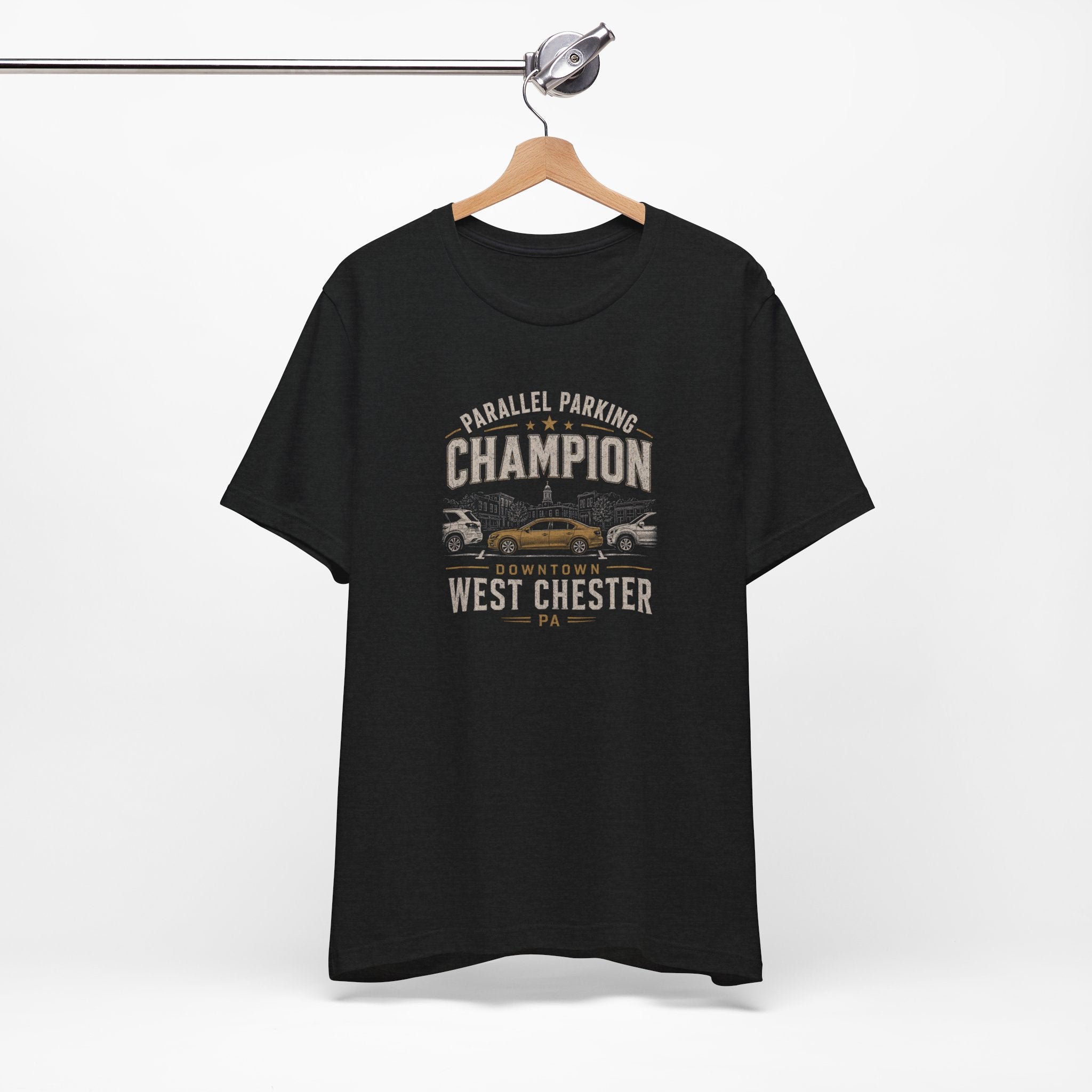 Parallel Parking Champion T‑Shirt — West Chester Vintage Auto Lover Tee