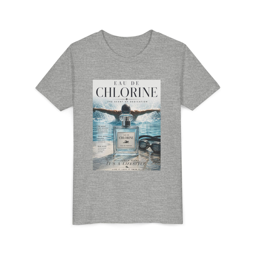 Youth Tee — "Eau de Chlorine" Swim Vibes Graphic Shirt