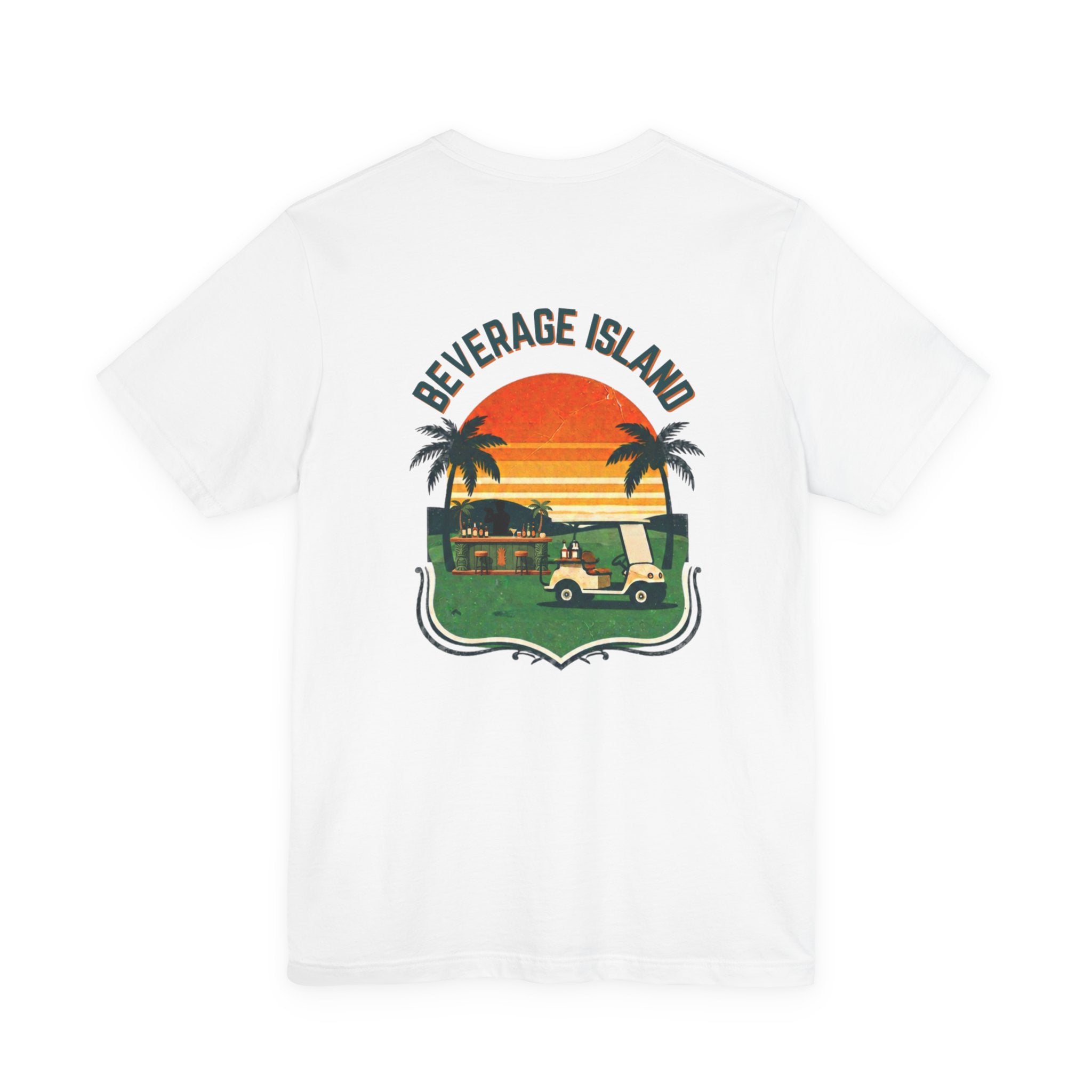 WC Golf themed Beverage Island Golf Cart Tee