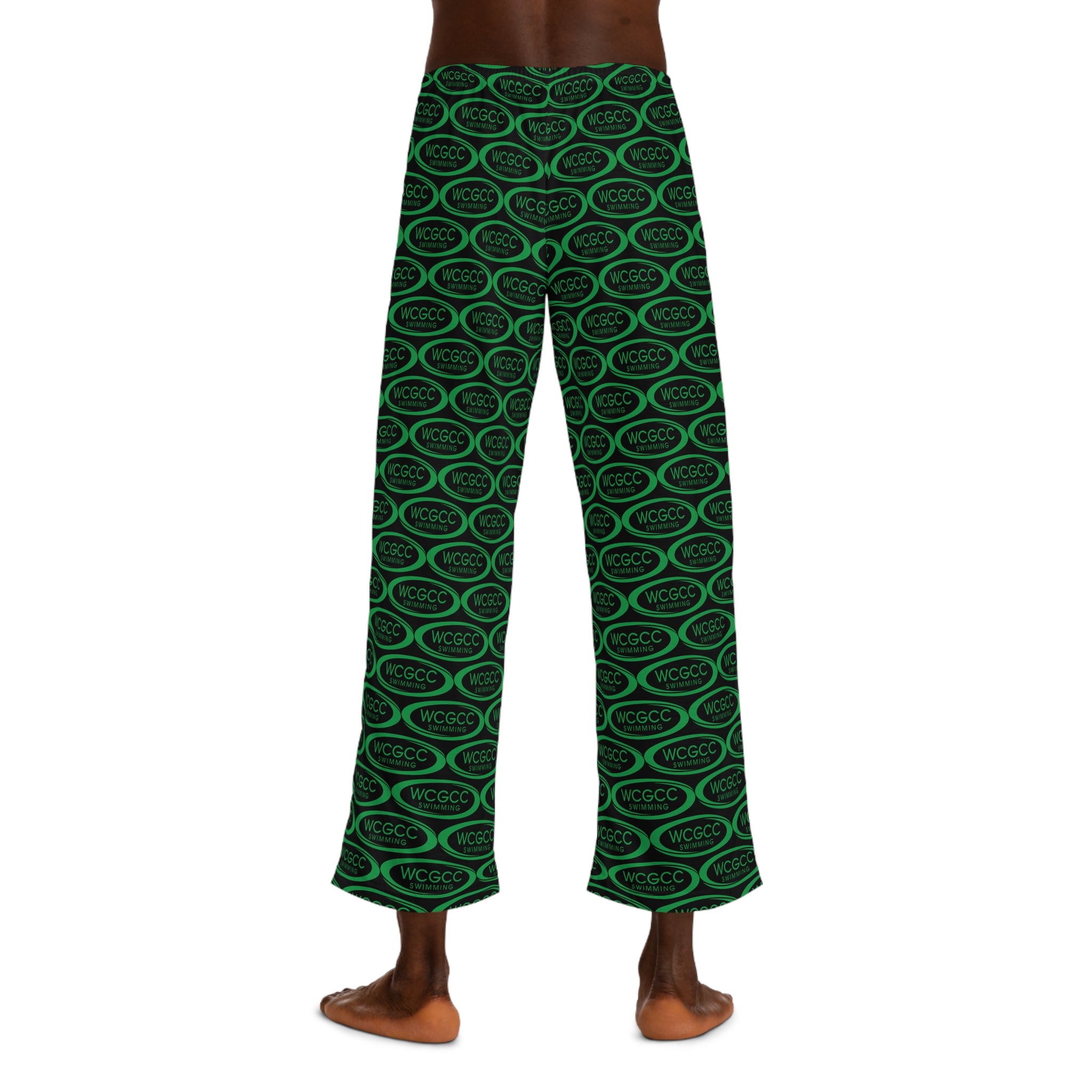 WCGC Logo Pajama Pants — Men’s All-Over-Print Lounge Pants