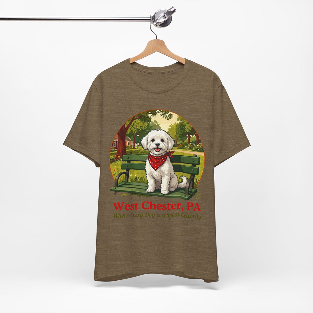 West Chester PA Dog T-Shirt - 'Where Every Dog is a Local Celebrity'