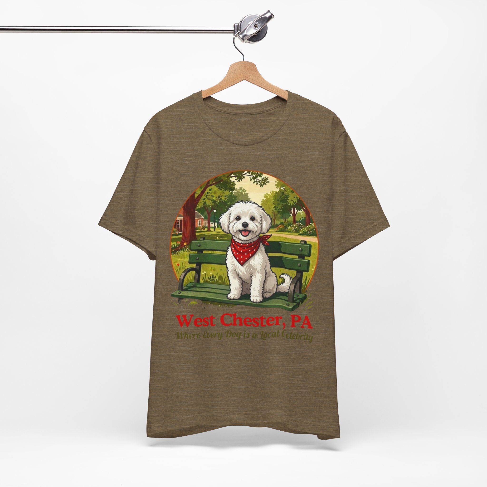 West Chester PA Dog T-Shirt - 'Where Every Dog is a Local Celebrity'
