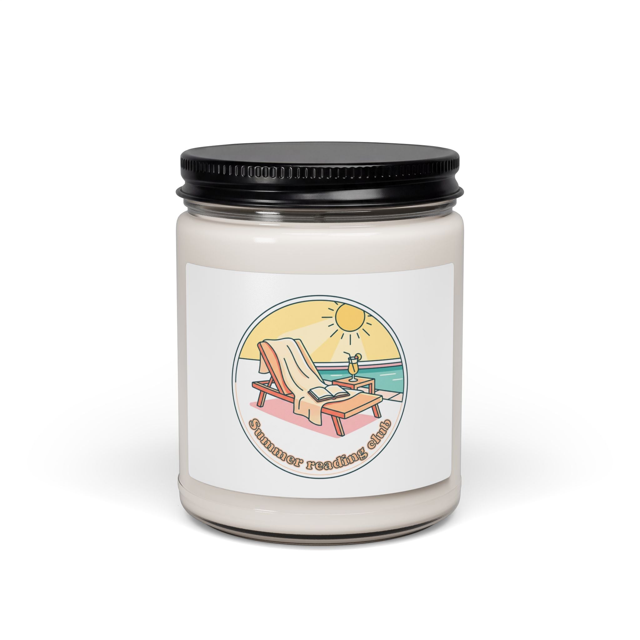 Sunny Beach Chair Candle, Soy Candle | Summer Aesthetic, Coastal Vibes