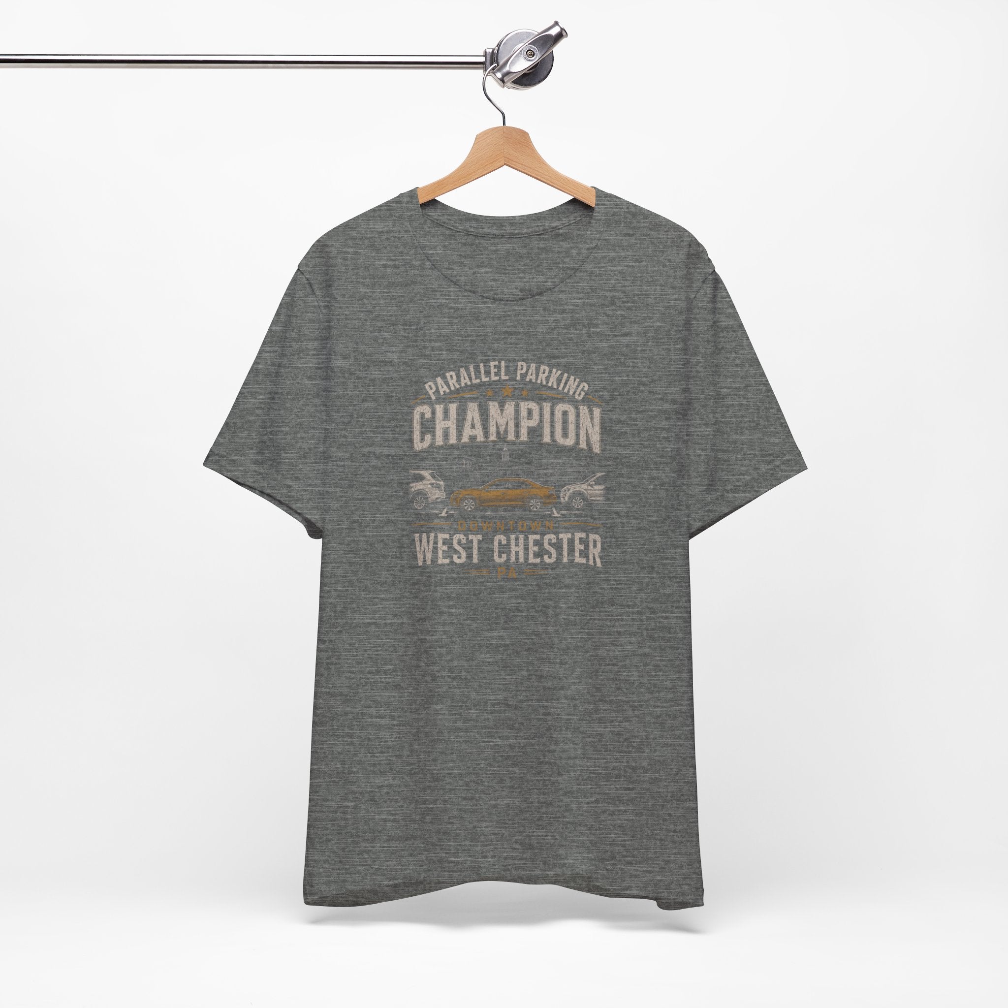 Parallel Parking Champion T‑Shirt — West Chester Vintage Auto Lover Tee