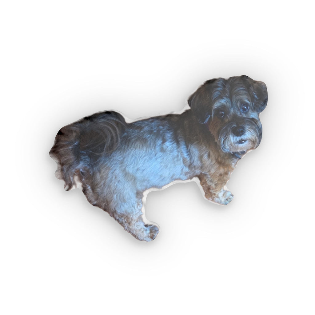 Custom Pet-Shaped Pillow — Personalized Dog Photo Plush Pillow