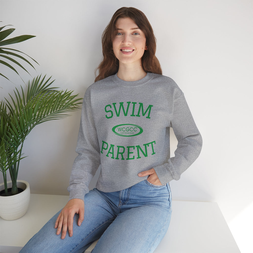 Swim Parent Crewneck Sweatshirt — WCGCC Team Supporter Pullover