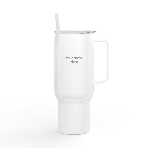 40oz Engraved Insulated Tumbler with Lid — Large Travel Cup for Hot & Cold Drinks