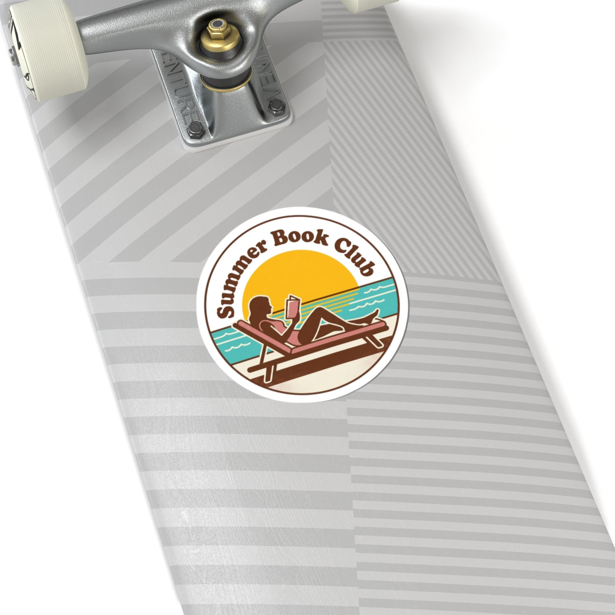 Summer Book Club Kiss-Cut Sticker | summer aesthetic, coastal vibes