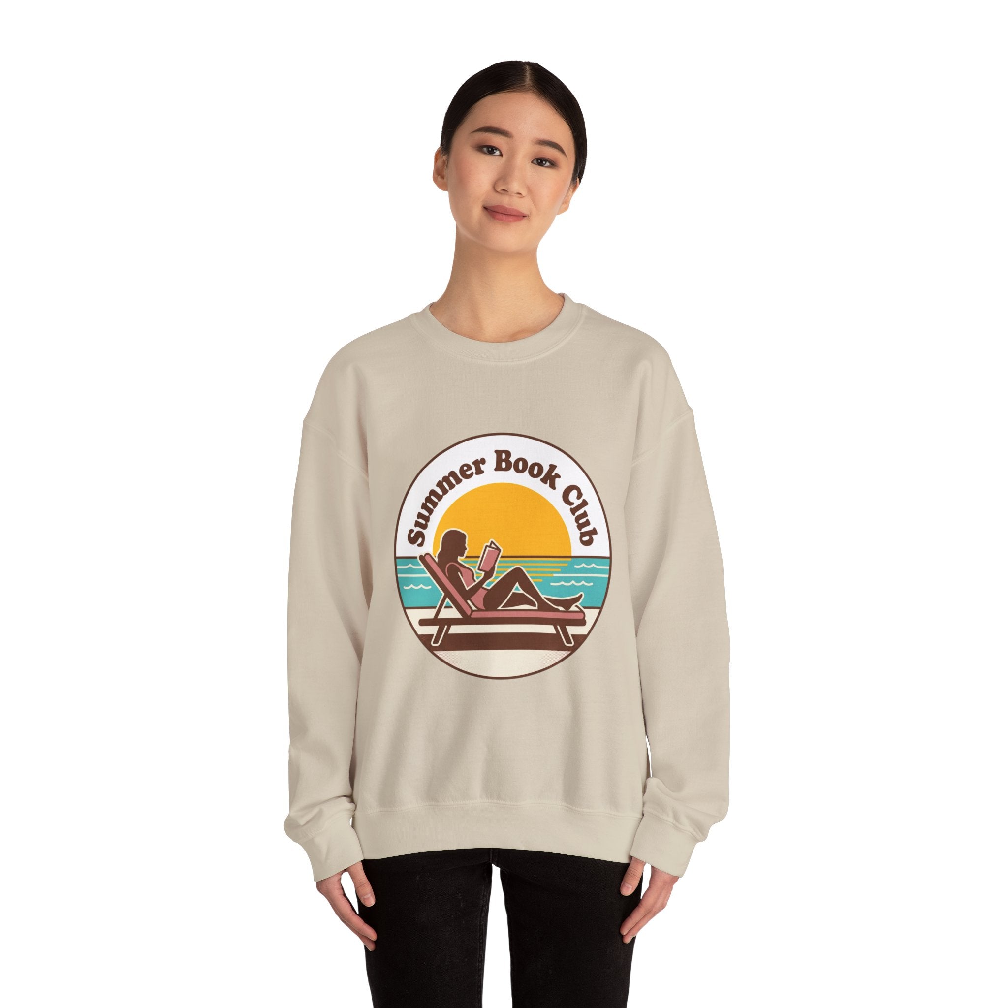 Summer Book Club Sweatshirt | summer aesthetic, coastal vibes, retro pastel