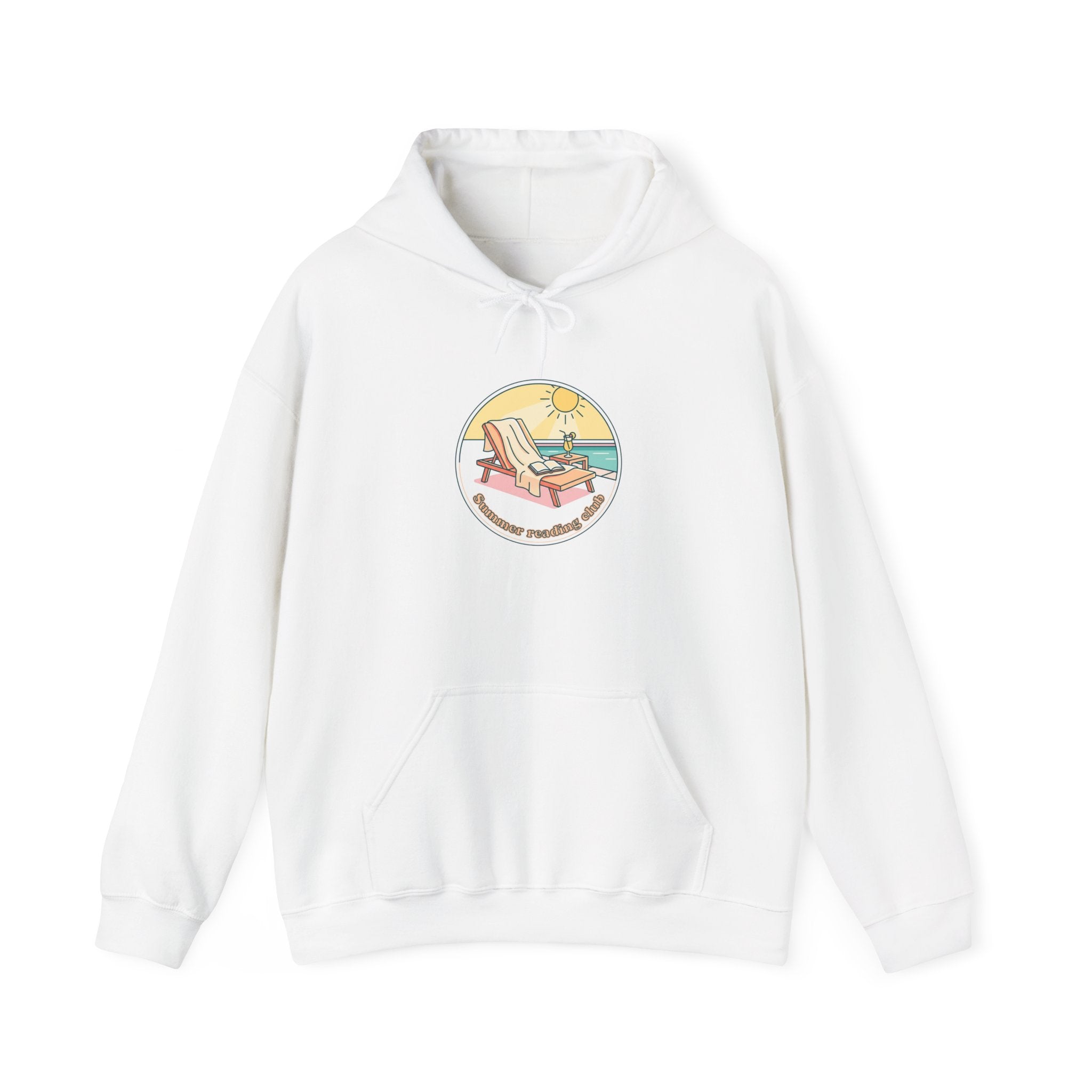 sunny beach chair illustration Hoodie | summer aesthetic, coastal vibes