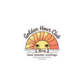 Golden Hour Club Kiss-Cut Sticker | summer aesthetic, pastel coastal vibes