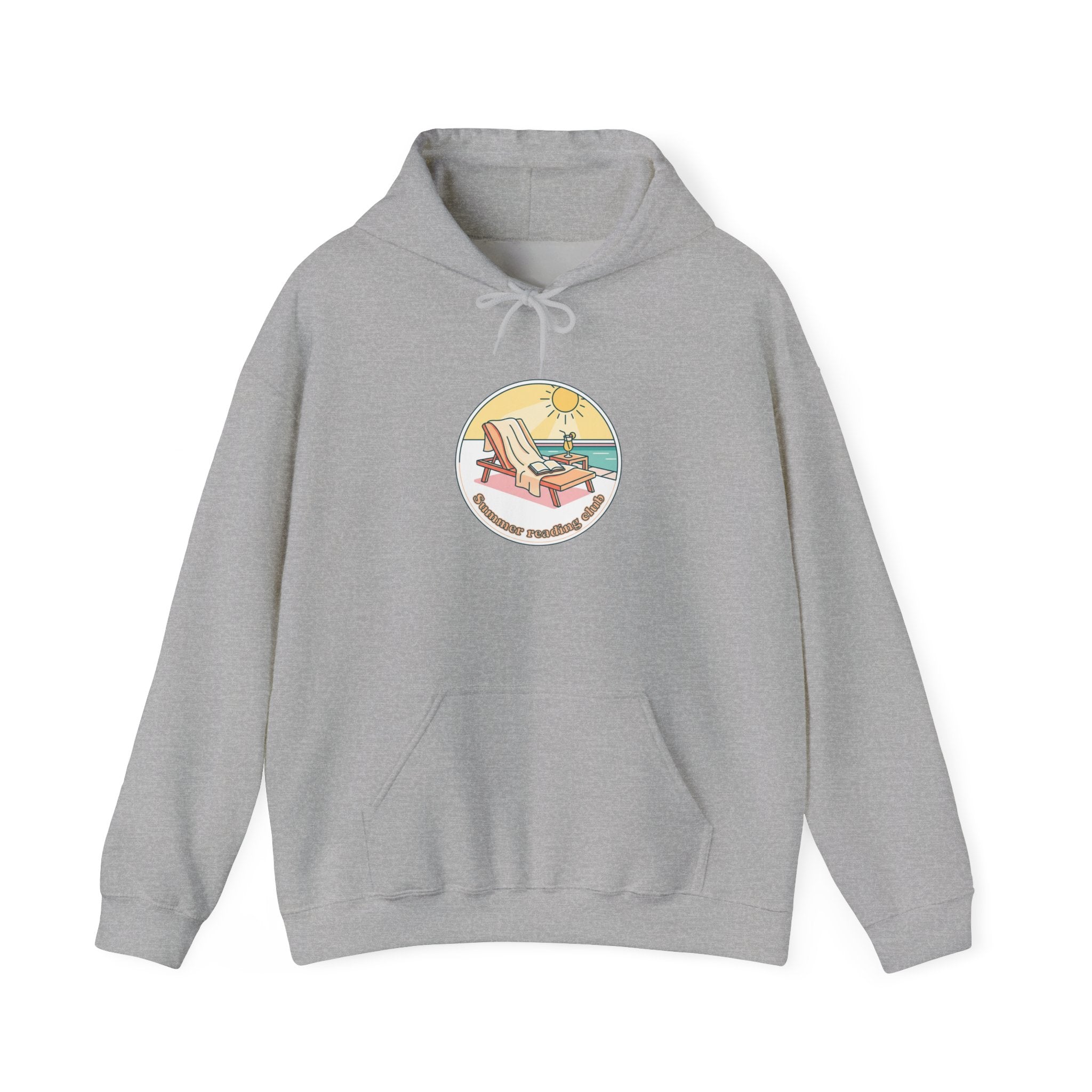 sunny beach chair illustration Hoodie | summer aesthetic, coastal vibes