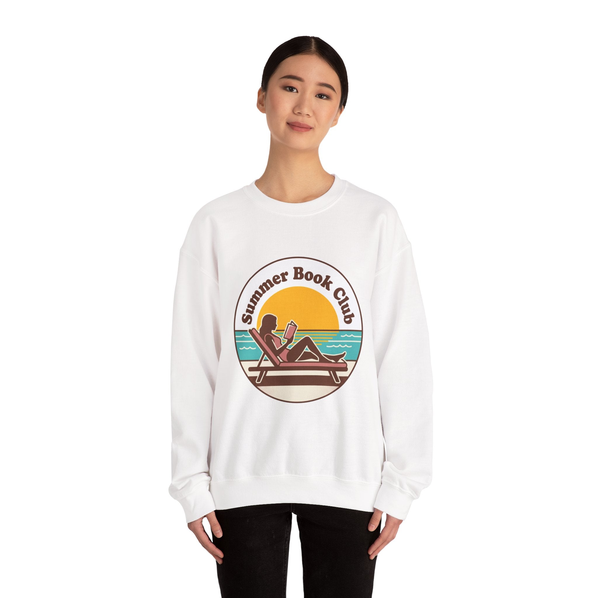 Summer Book Club Sweatshirt | summer aesthetic, coastal vibes, retro pastel