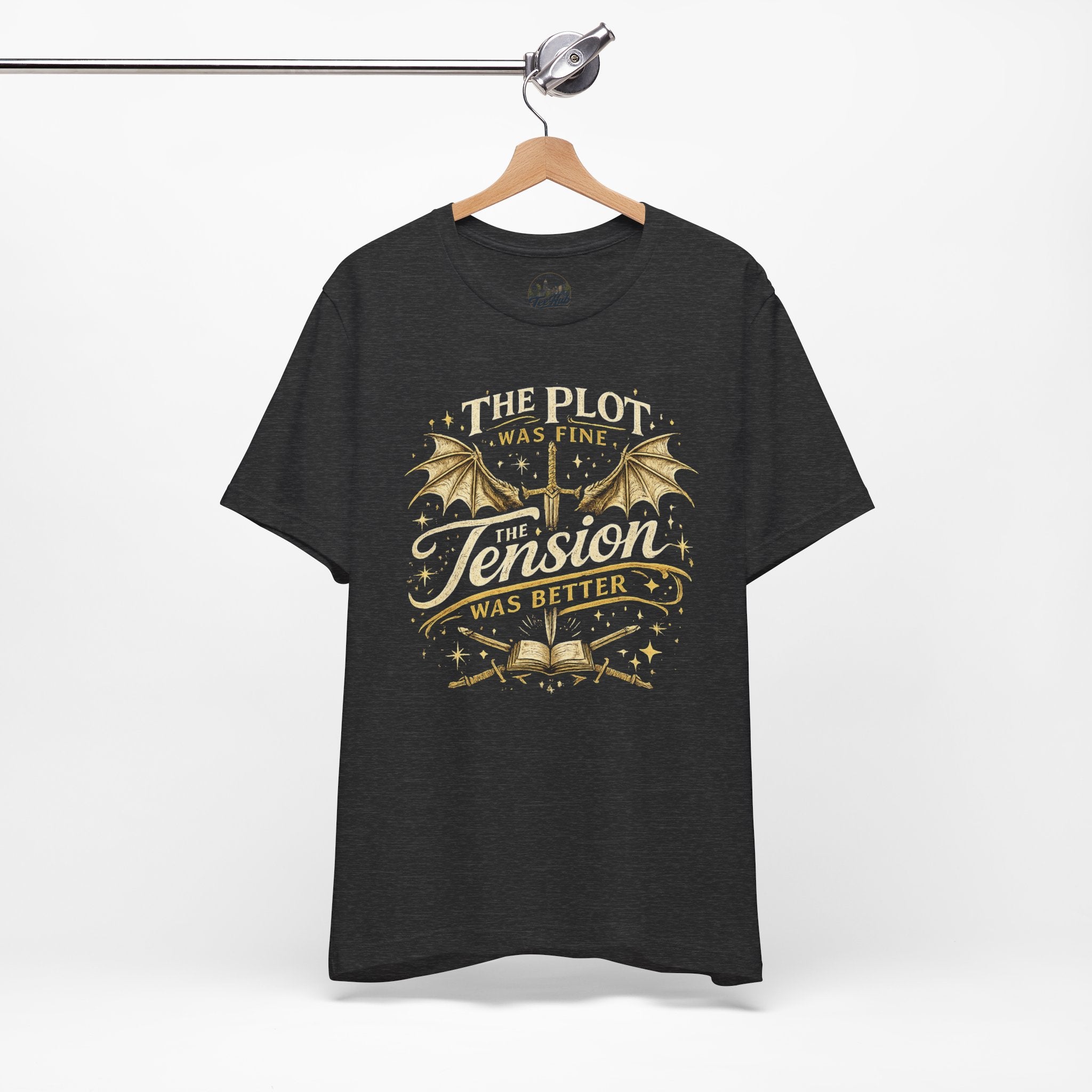 Fantasy Book Lover T‑Shirt — "The Plot Was Fine, The Tension Was Better" Graphic Tee