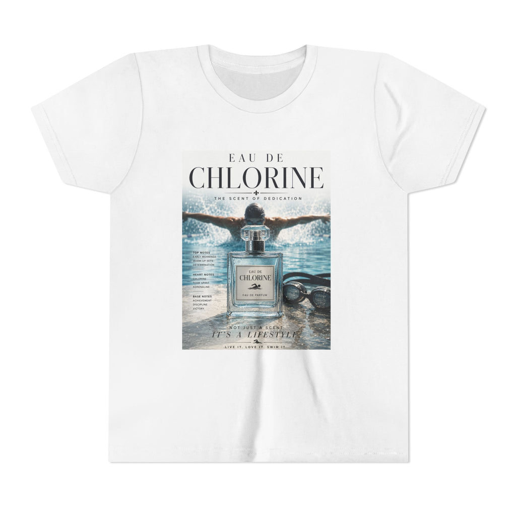 Youth Tee — "Eau de Chlorine" Swim Vibes Graphic Shirt