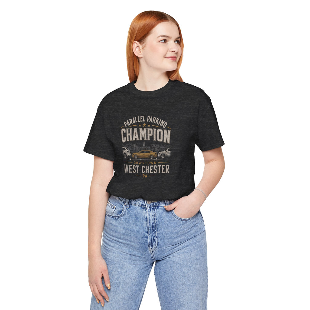 Parallel Parking Champion T‑Shirt — West Chester Vintage Auto Lover Tee