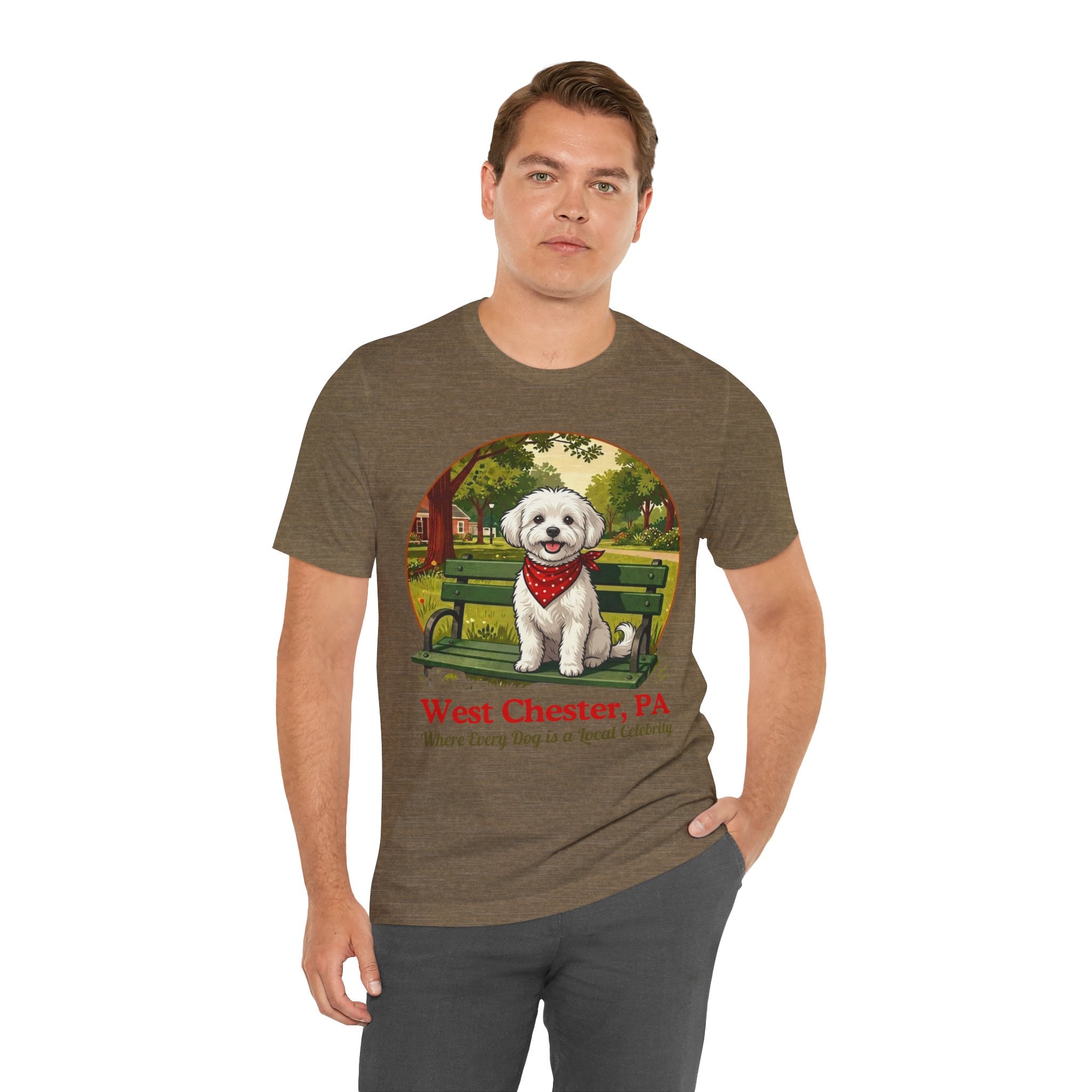 West Chester PA Dog T-Shirt - 'Where Every Dog is a Local Celebrity'