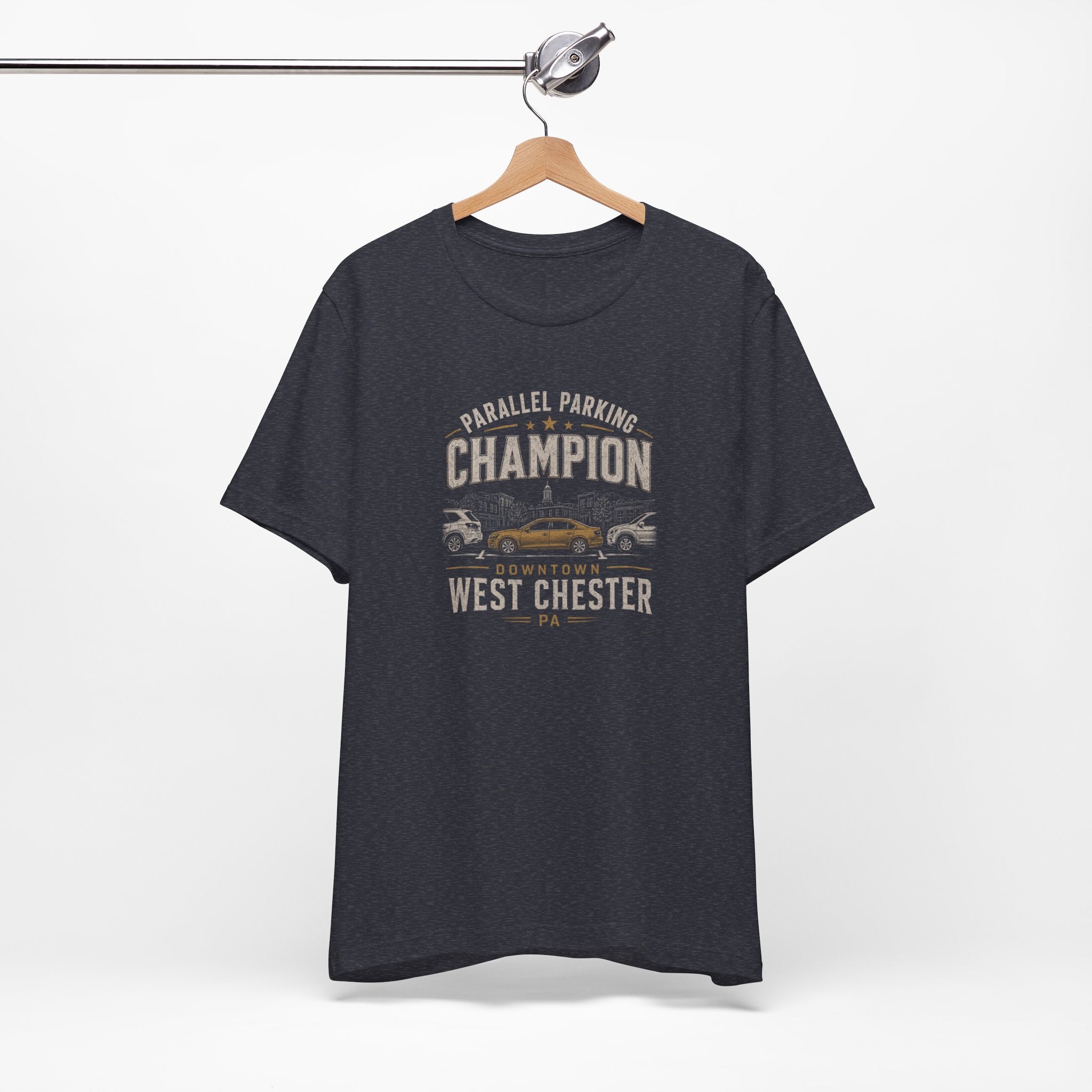 Parallel Parking Champion T‑Shirt — West Chester Vintage Auto Lover Tee