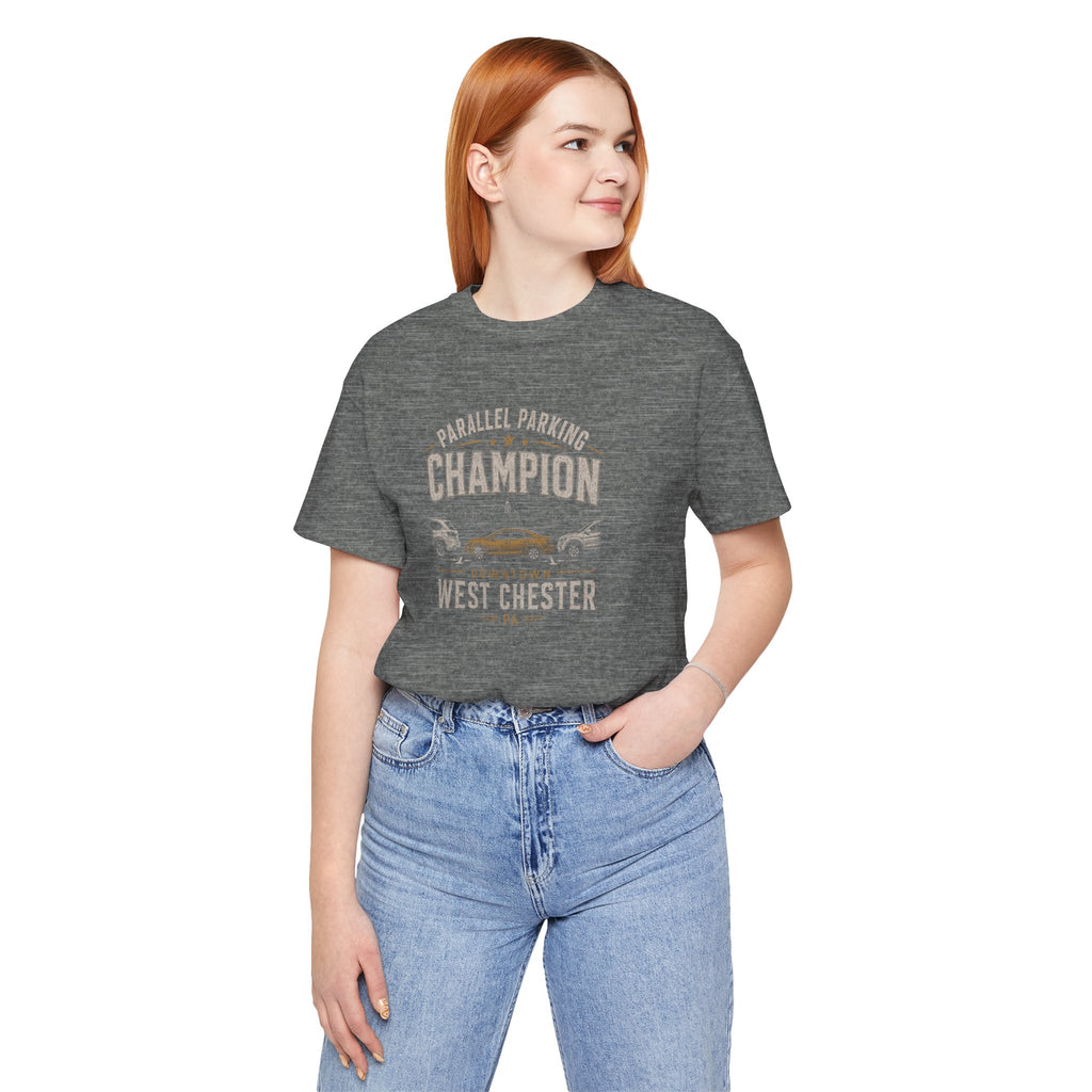 Parallel Parking Champion T‑Shirt — West Chester Vintage Auto Lover Tee