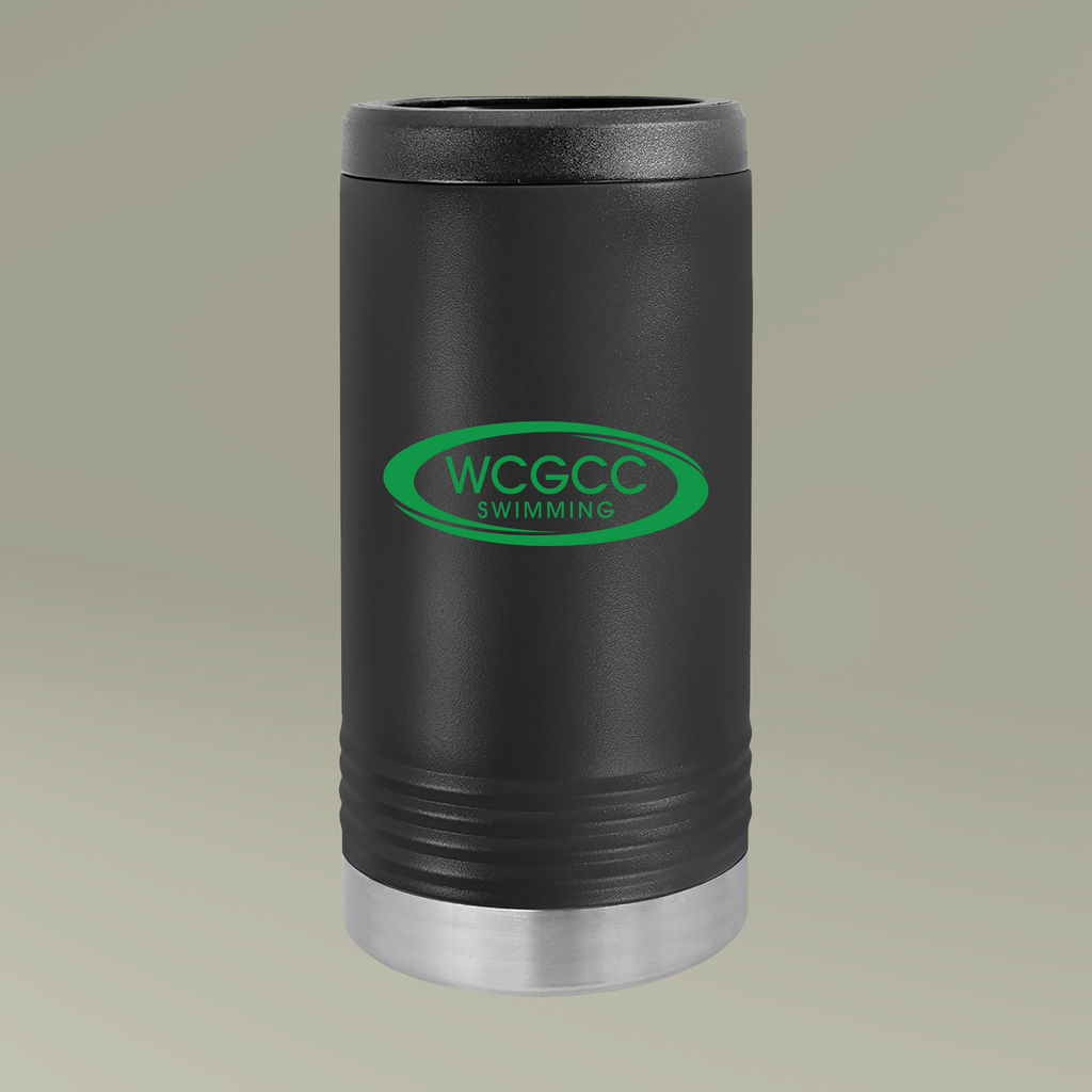 Slim Beverage Holder - WCGCC Swimming Logo Can Cooler