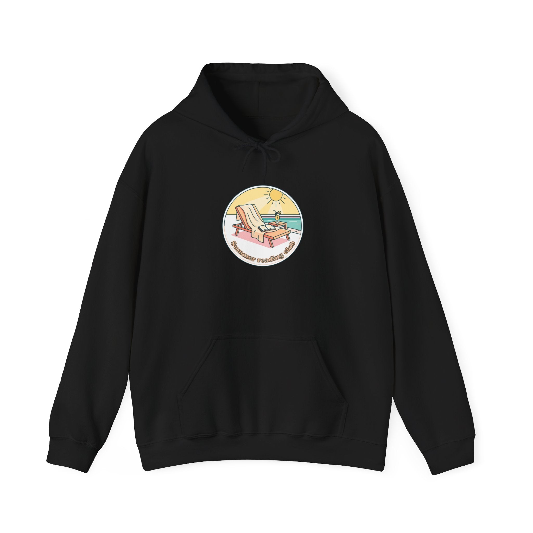 sunny beach chair illustration Hoodie | summer aesthetic, coastal vibes