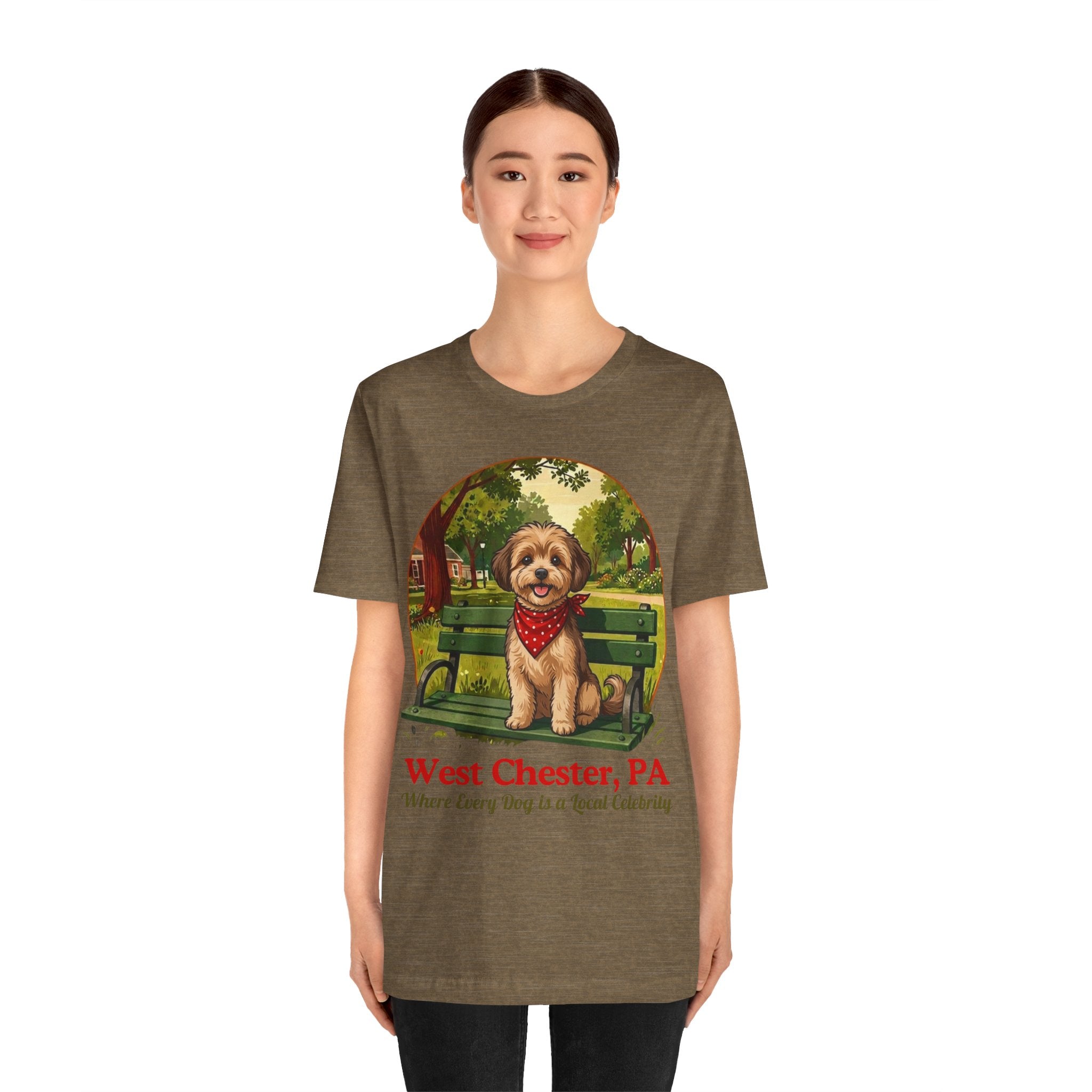 West Chester PA Dog Tee - "Where Every Dog is a Local Celebrity"