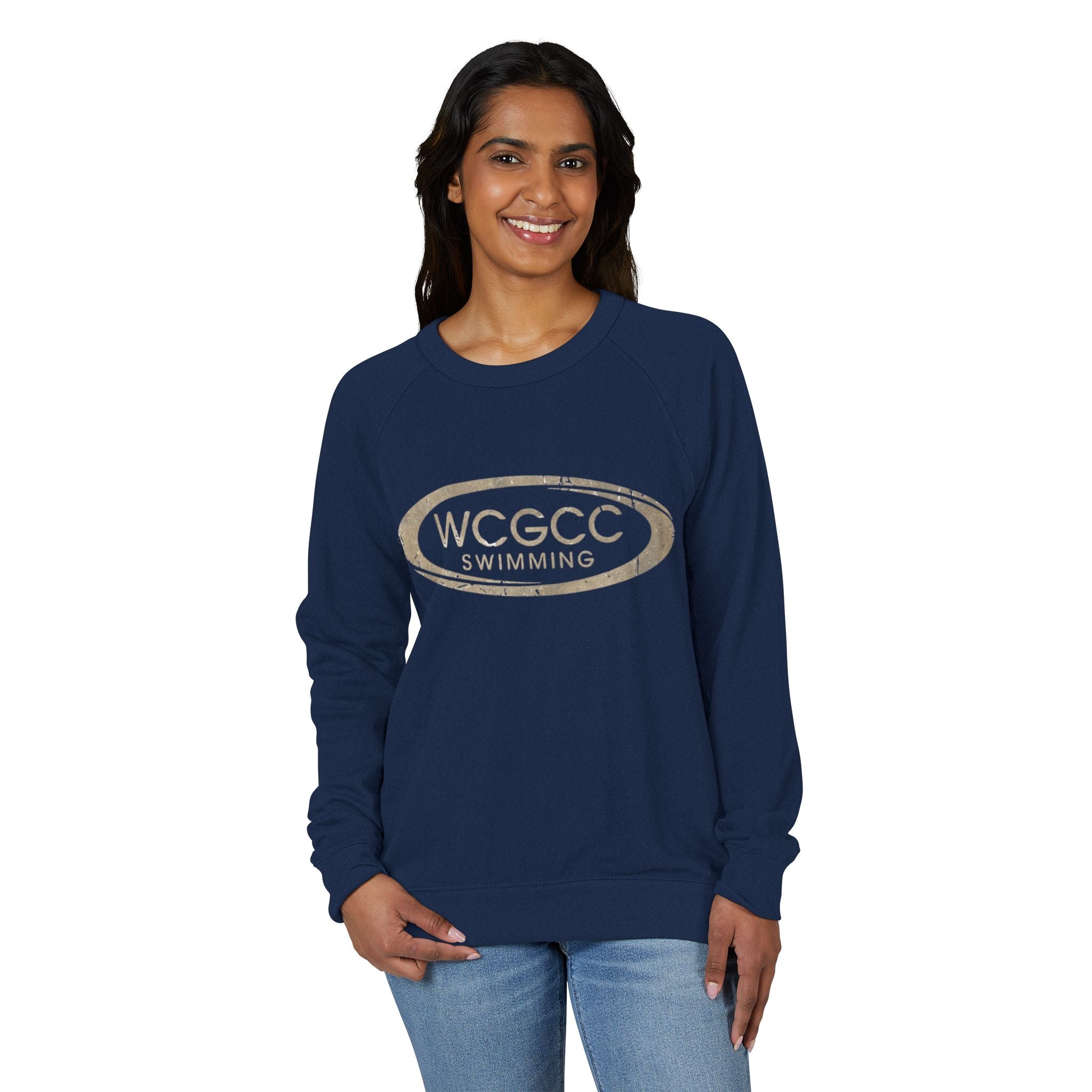 WCGCC Swimming Raglan Crewneck Sweatshirt
