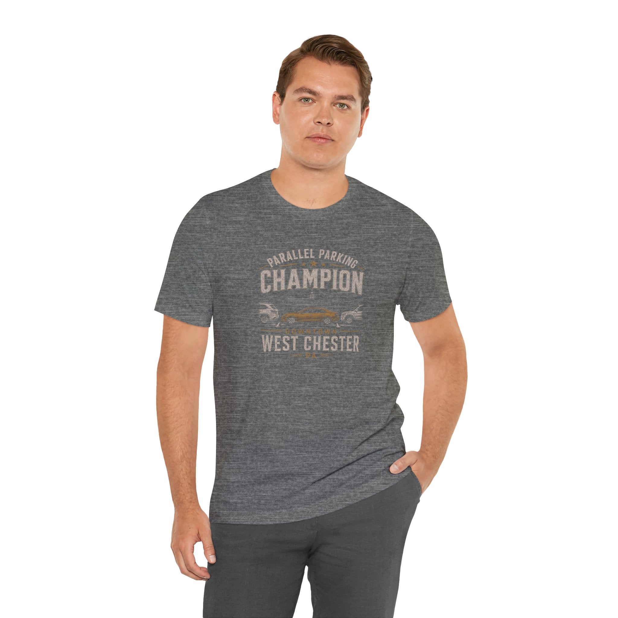 Parallel Parking Champion T‑Shirt — West Chester Vintage Auto Lover Tee