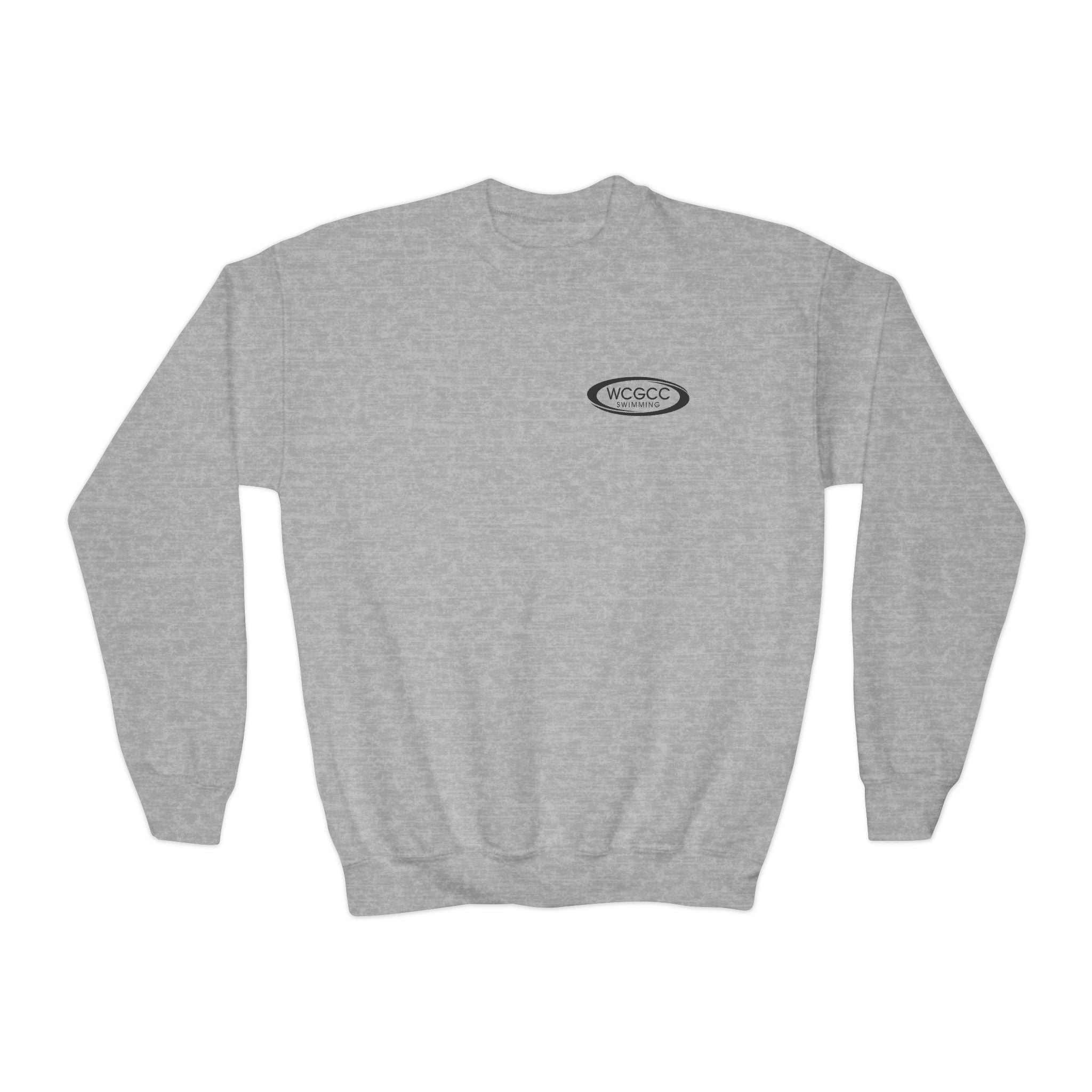 Youth Crewneck Sweatshirt — 'Eau de Chlorine' Swim Vibes Graphic Pullover