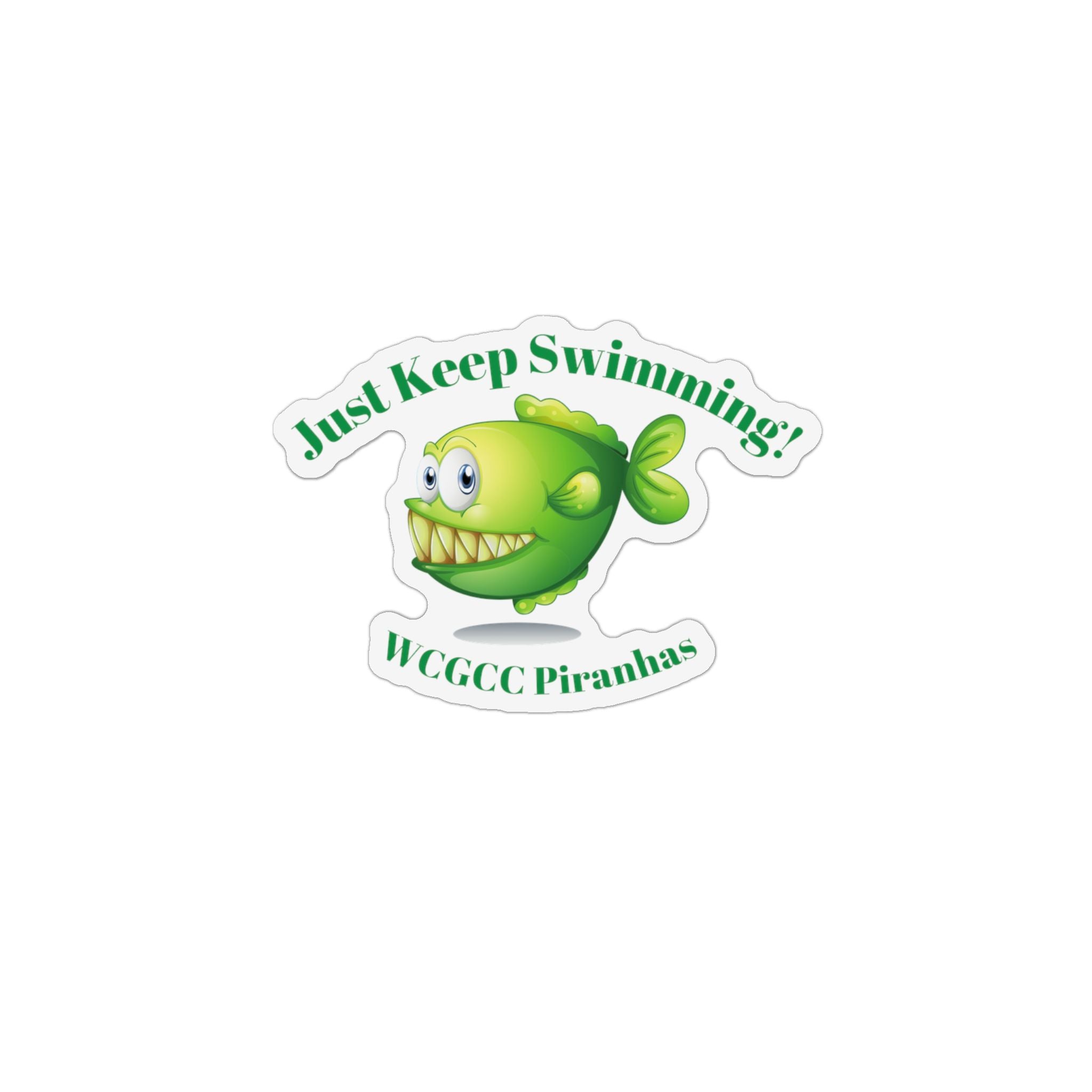 Car Magnet — WGCC Swimming Team Logo Sticker Magnet