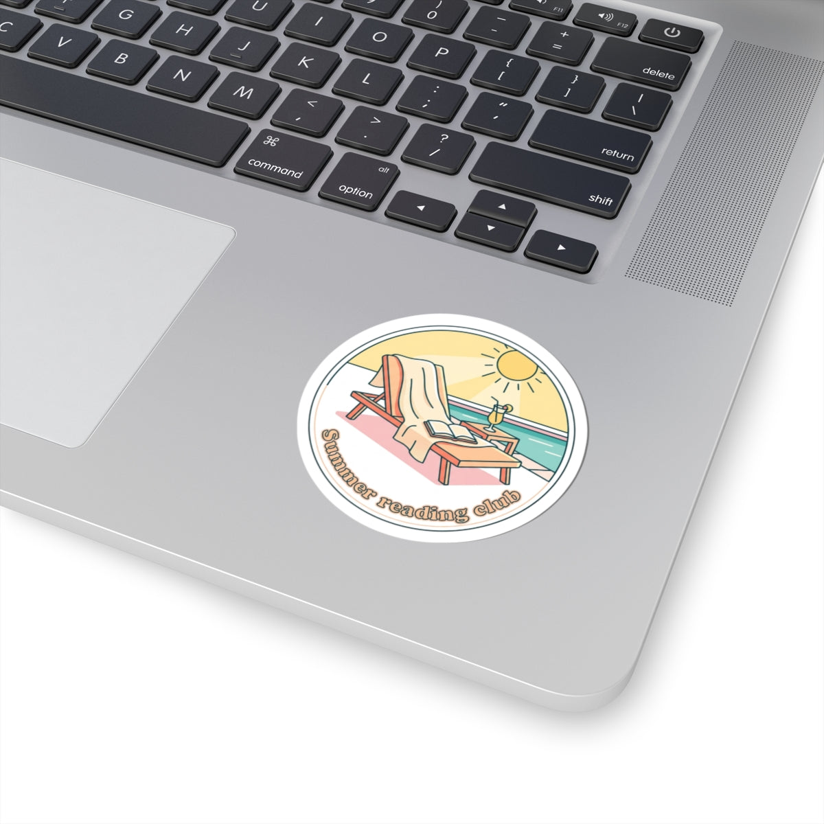 Summer Reading Club Sticker | summer aesthetic, coastal vibes, pastel retro