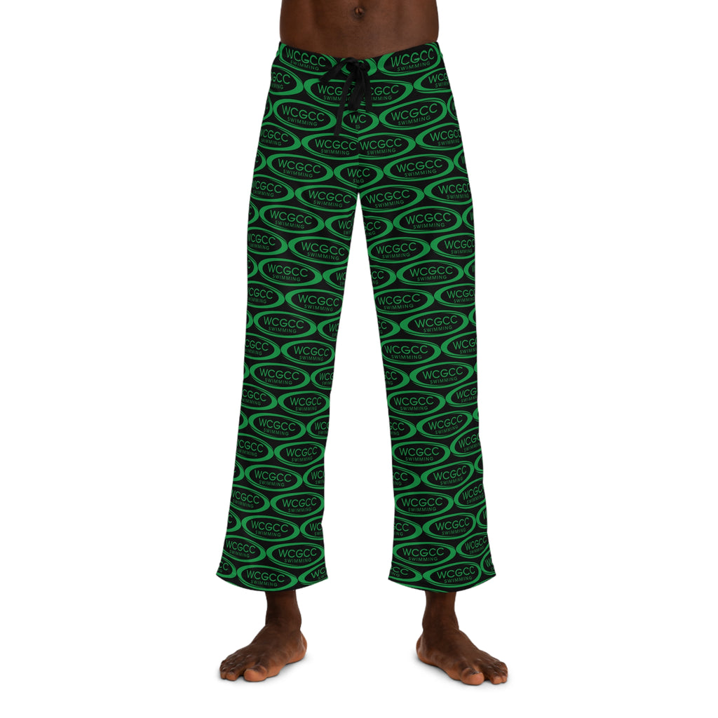 WCGC Logo Pajama Pants — Men’s All-Over-Print Lounge Pants