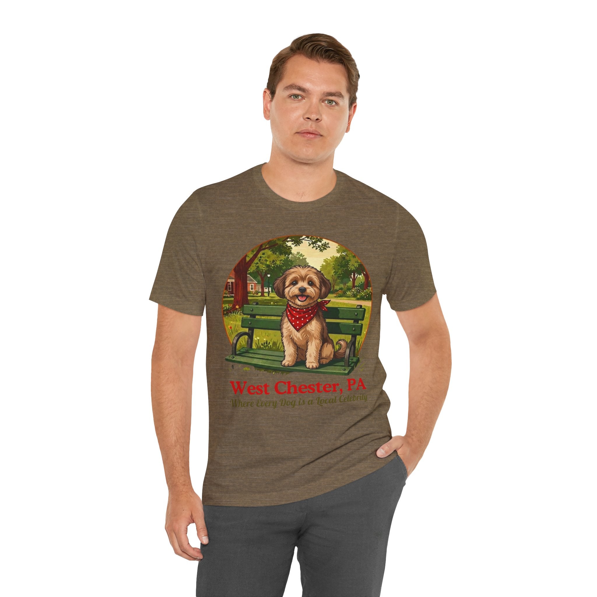 West Chester PA Dog Tee - "Where Every Dog is a Local Celebrity"
