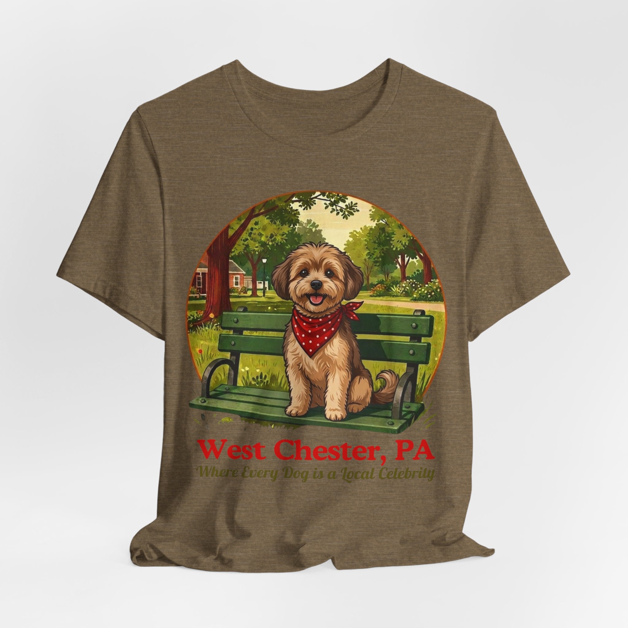 West Chester PA Dog Tee - "Where Every Dog is a Local Celebrity"