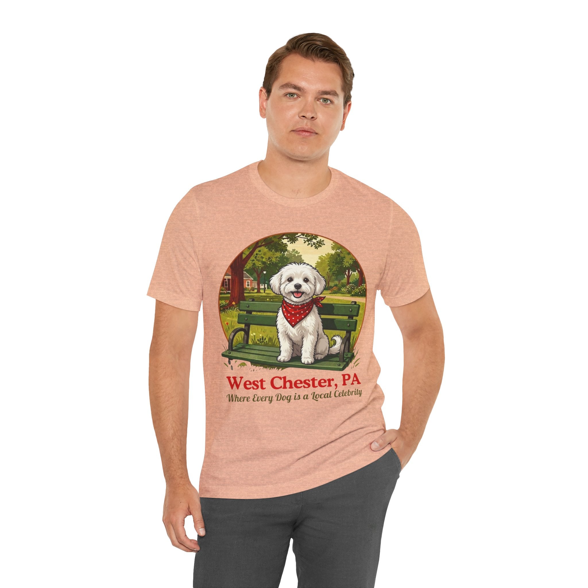 West Chester PA Dog T-Shirt - 'Where Every Dog is a Local Celebrity'