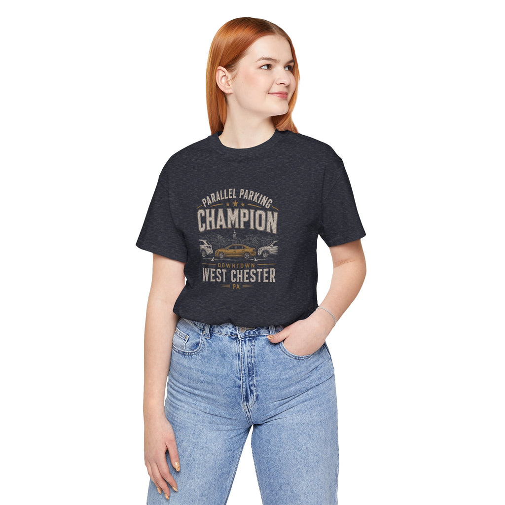 Parallel Parking Champion T‑Shirt — West Chester Vintage Auto Lover Tee