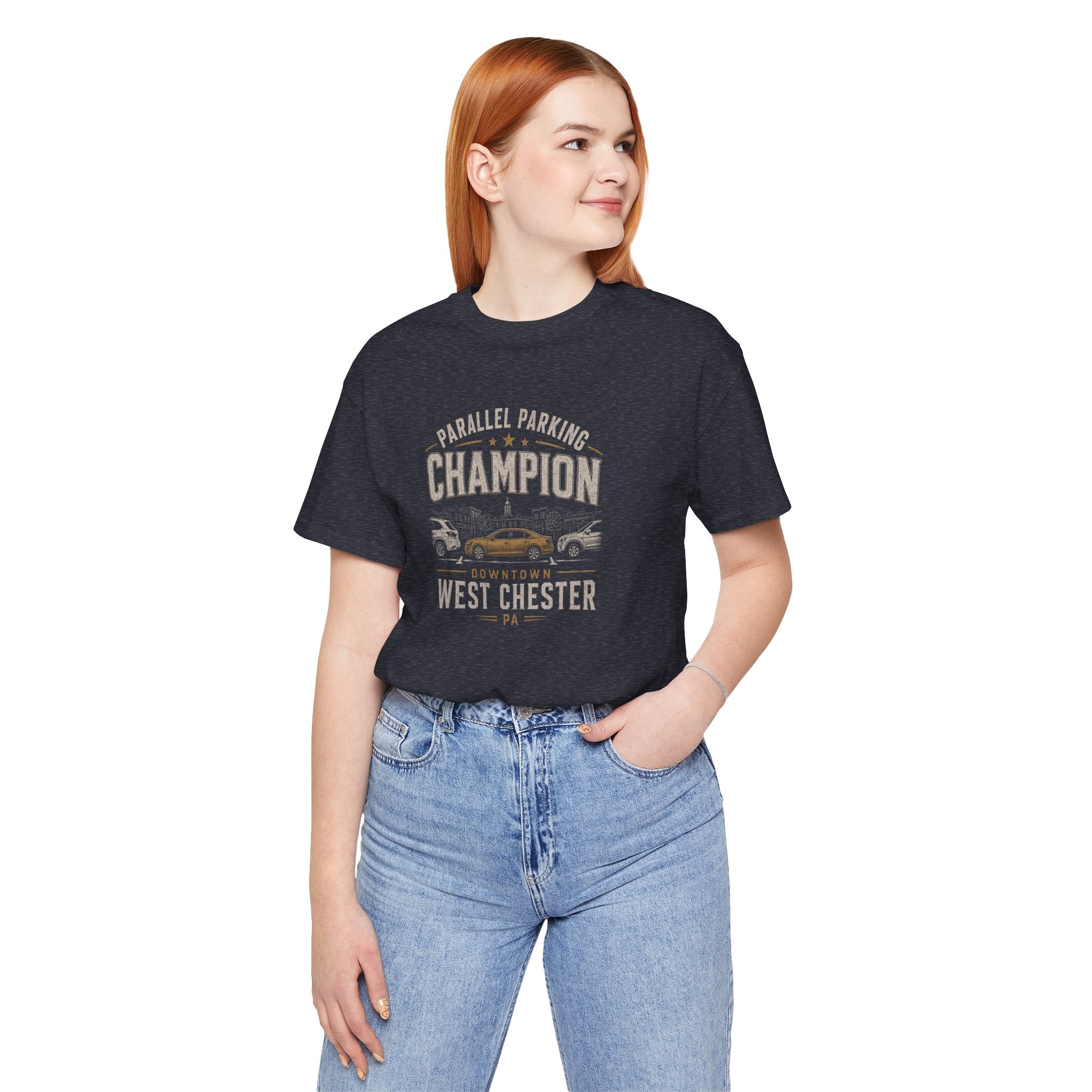 Parallel Parking Champion T‑Shirt — West Chester Vintage Auto Lover Tee