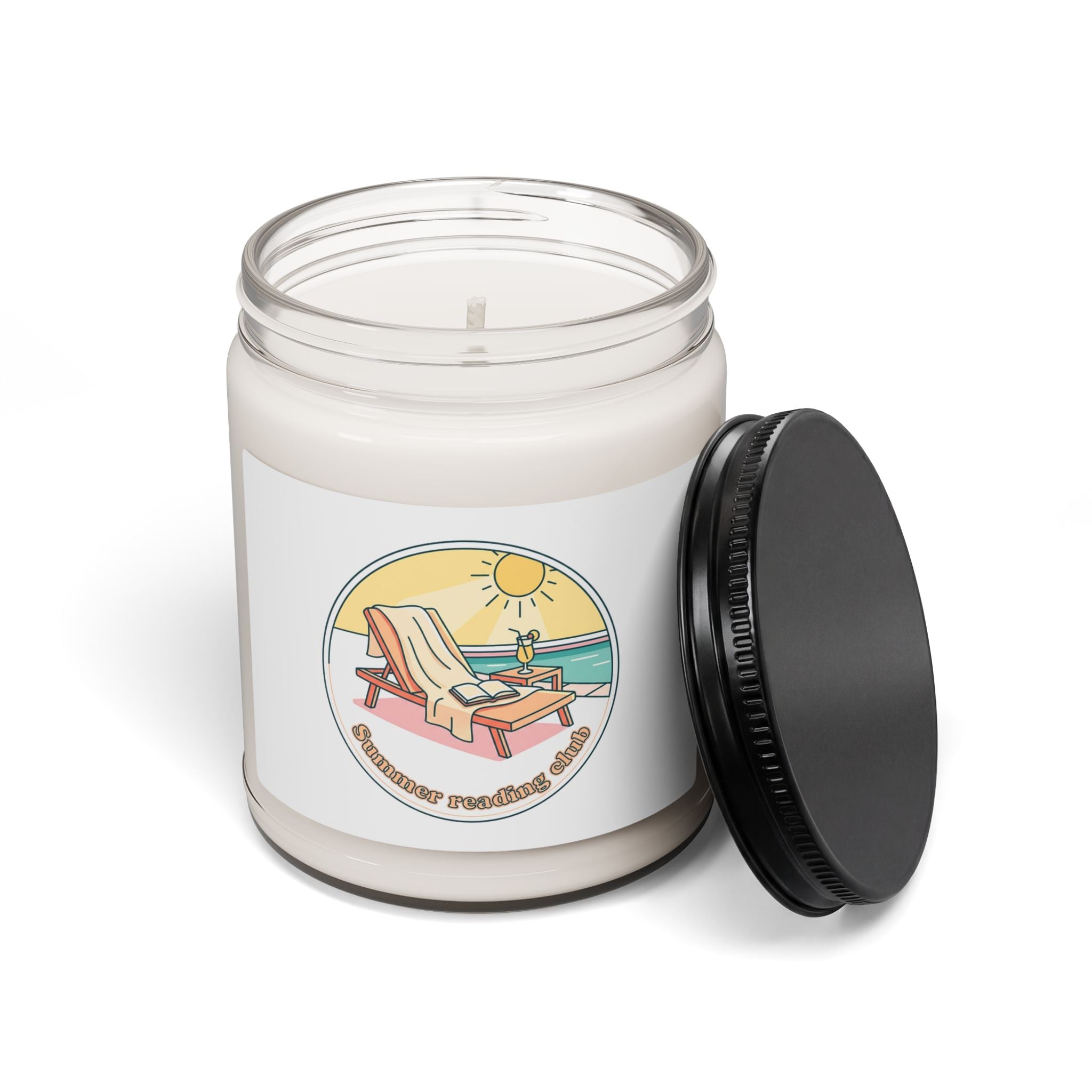 Sunny Beach Chair Candle, Soy Candle | Summer Aesthetic, Coastal Vibes