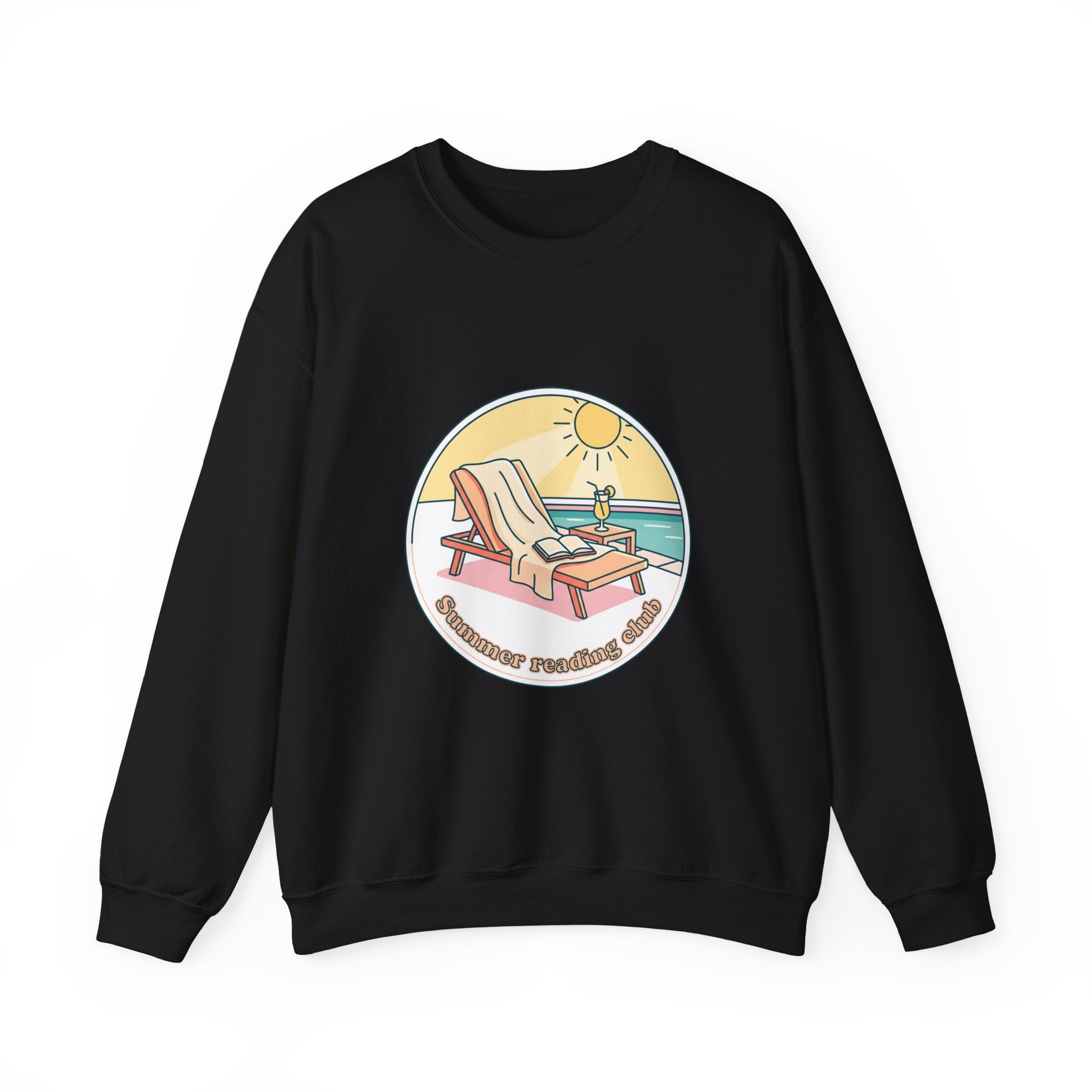 Sunny Beach Lounger Crewneck Sweatshirt | summer aesthetic, coastal vibes