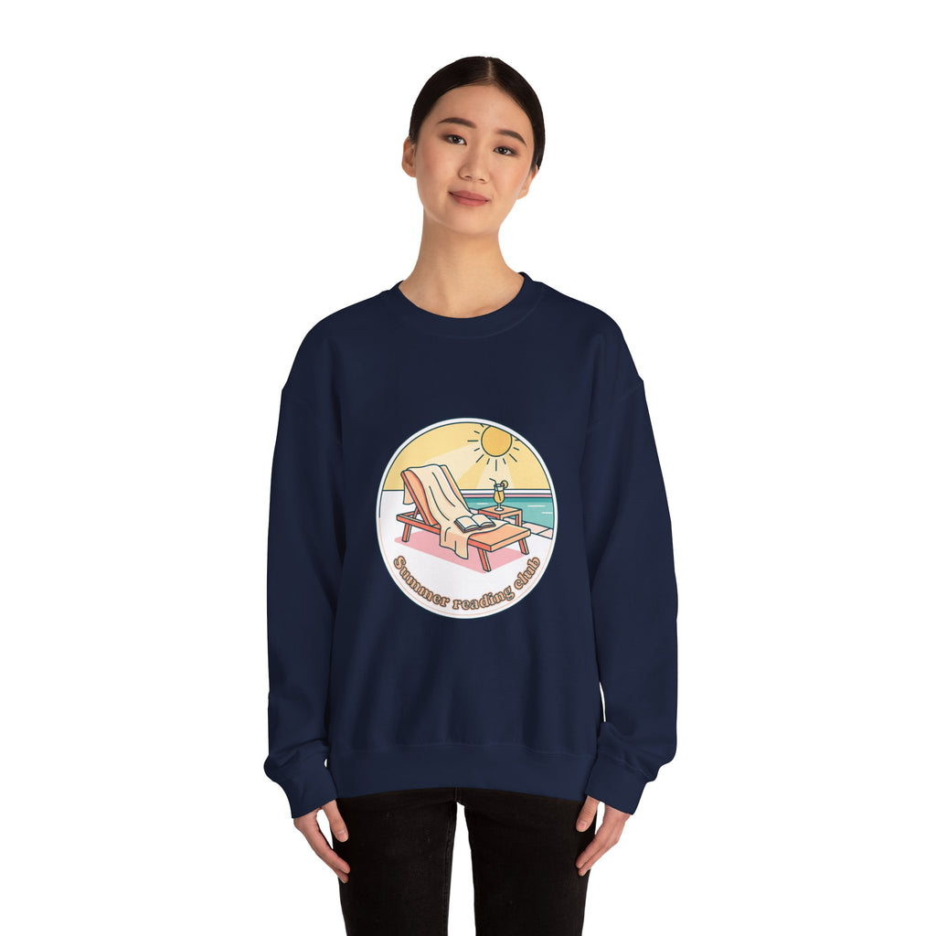 Sunny Beach Lounger Crewneck Sweatshirt | summer aesthetic, coastal vibes