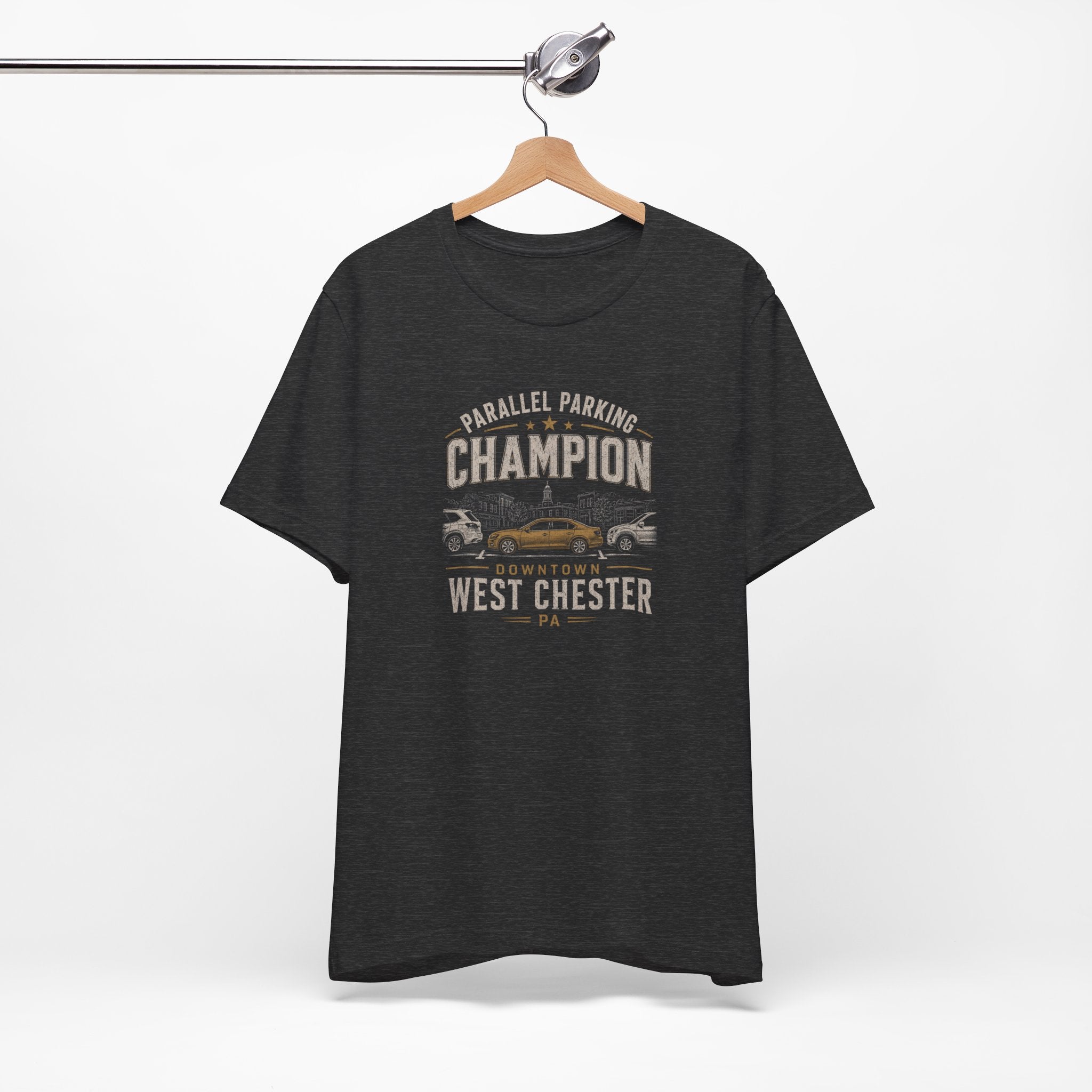 Parallel Parking Champion T‑Shirt — West Chester Vintage Auto Lover Tee