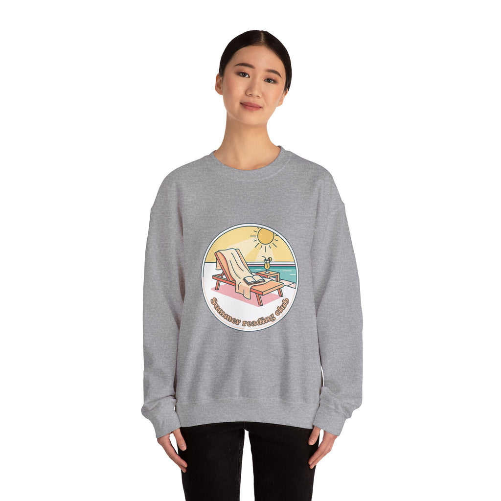 Sunny Beach Lounger Crewneck Sweatshirt | summer aesthetic, coastal vibes